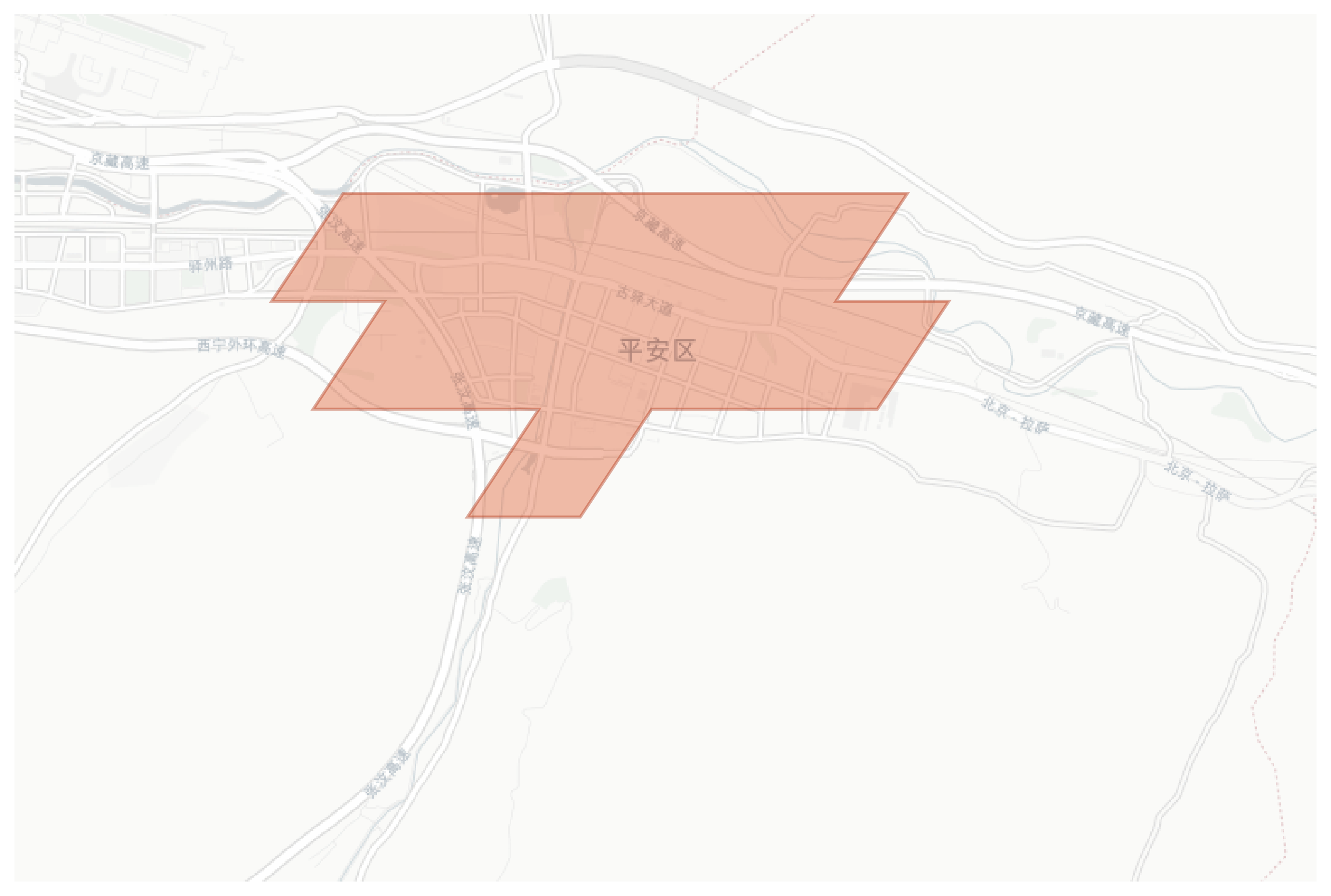 Ping'an geographic map