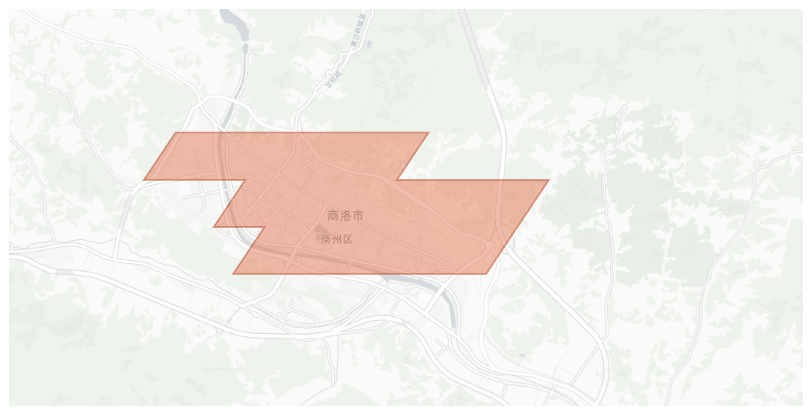 Shangluo geographic map