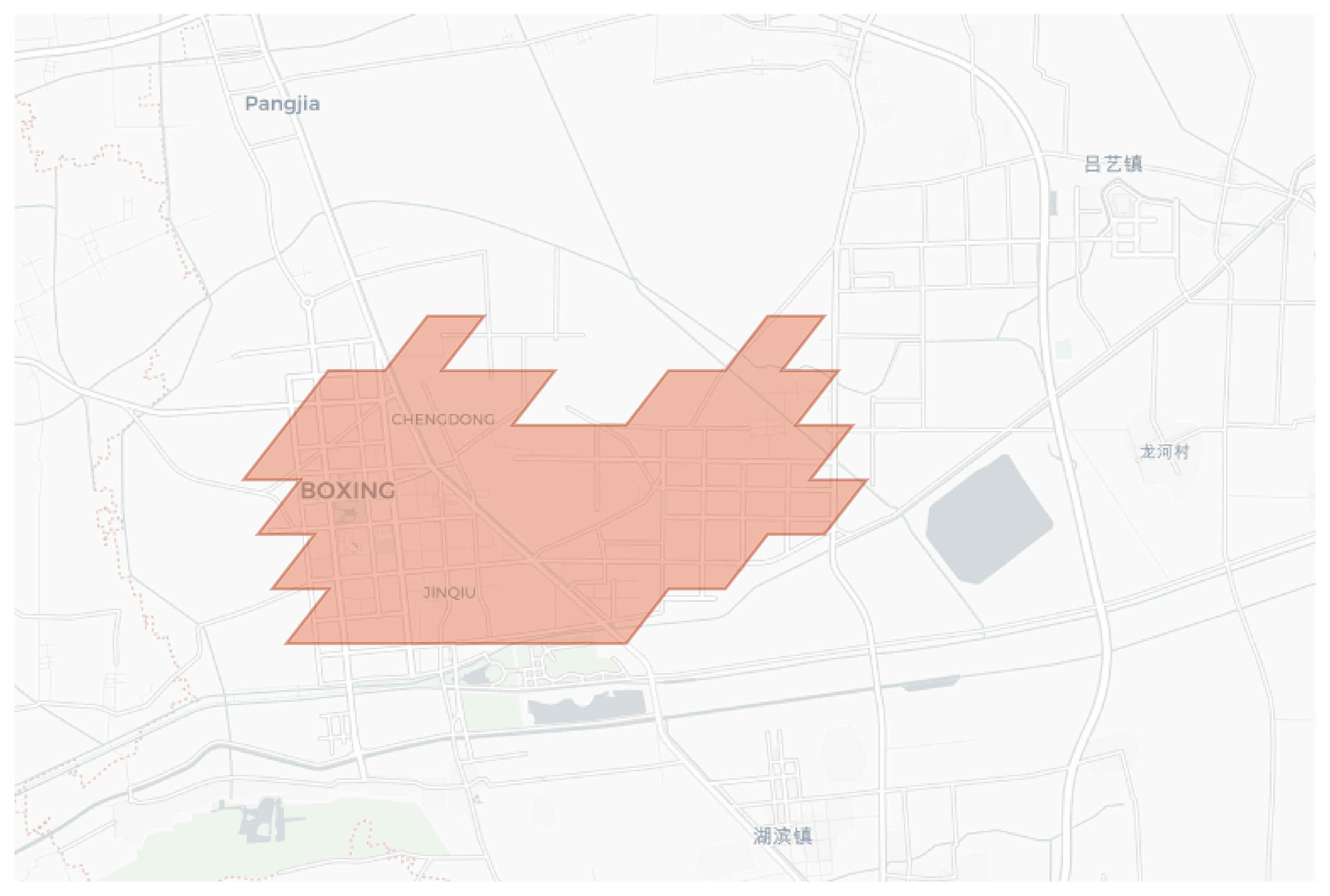 Boxing geographic map