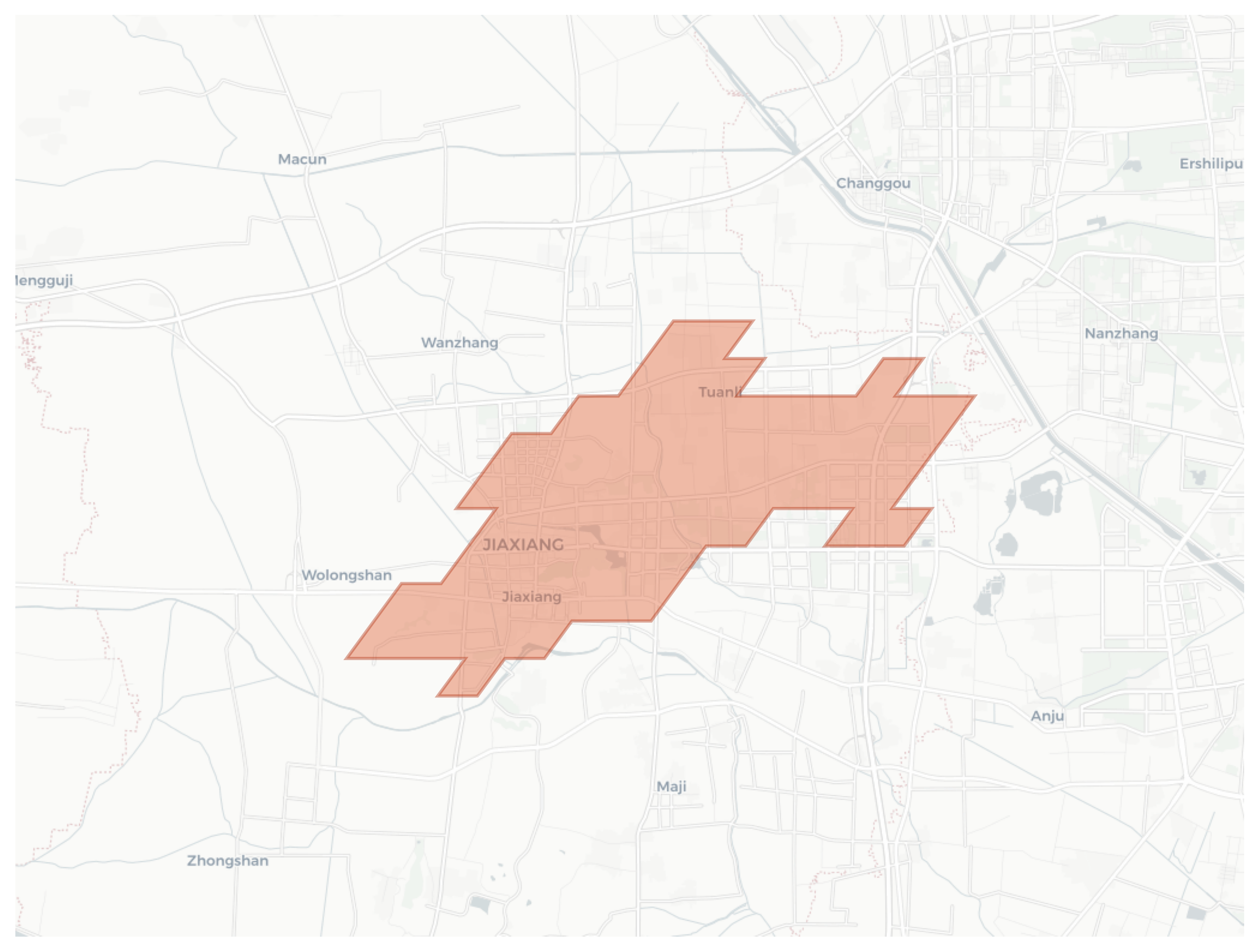 Jiaxiang geographic map