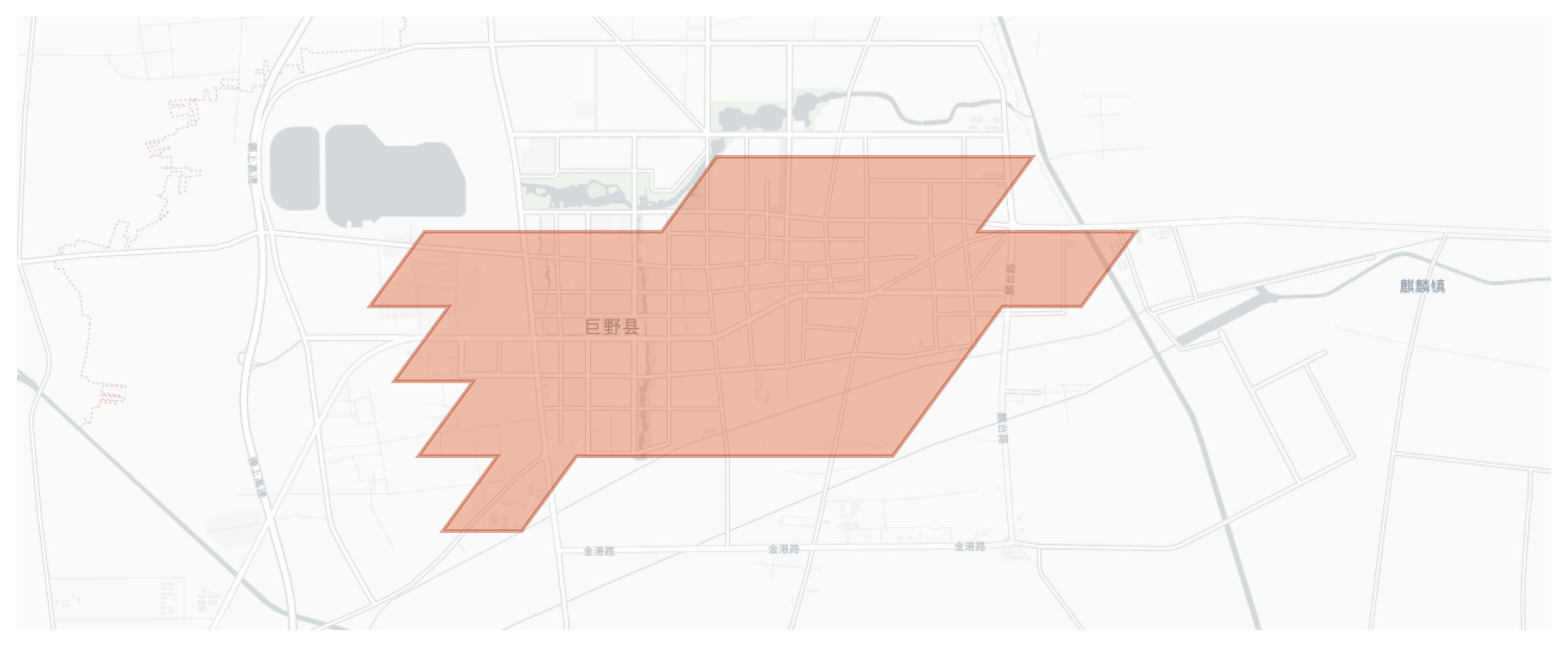 Juye geographic map