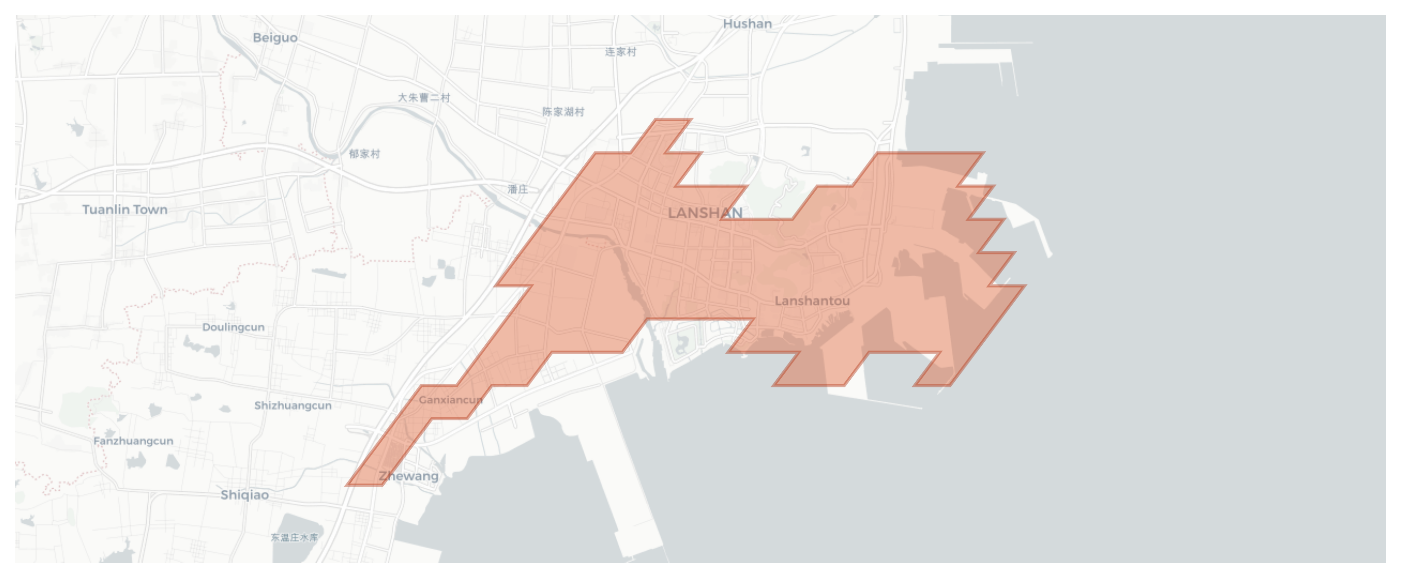 Lanshan geographic map