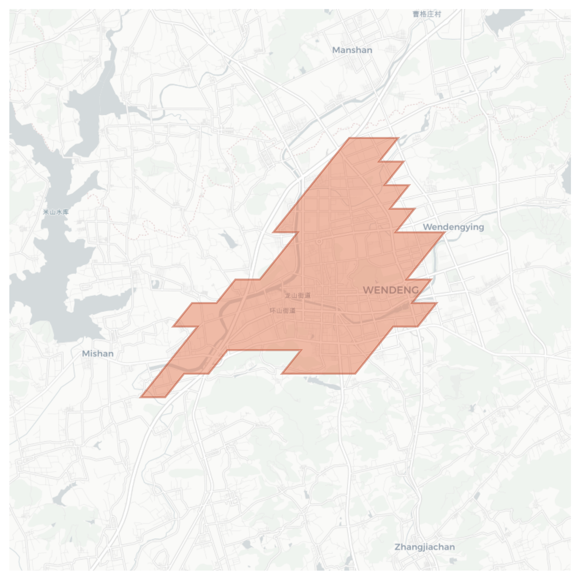 Wendeng geographic map