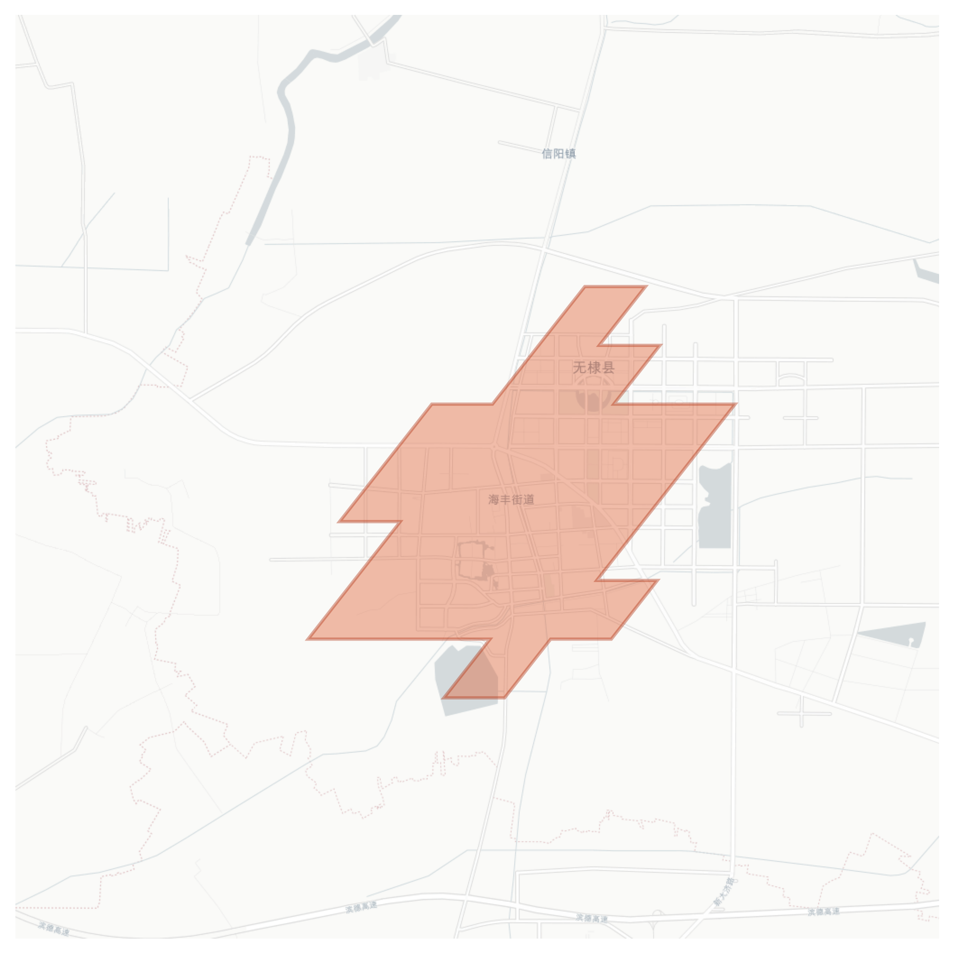 Wudi geographic map