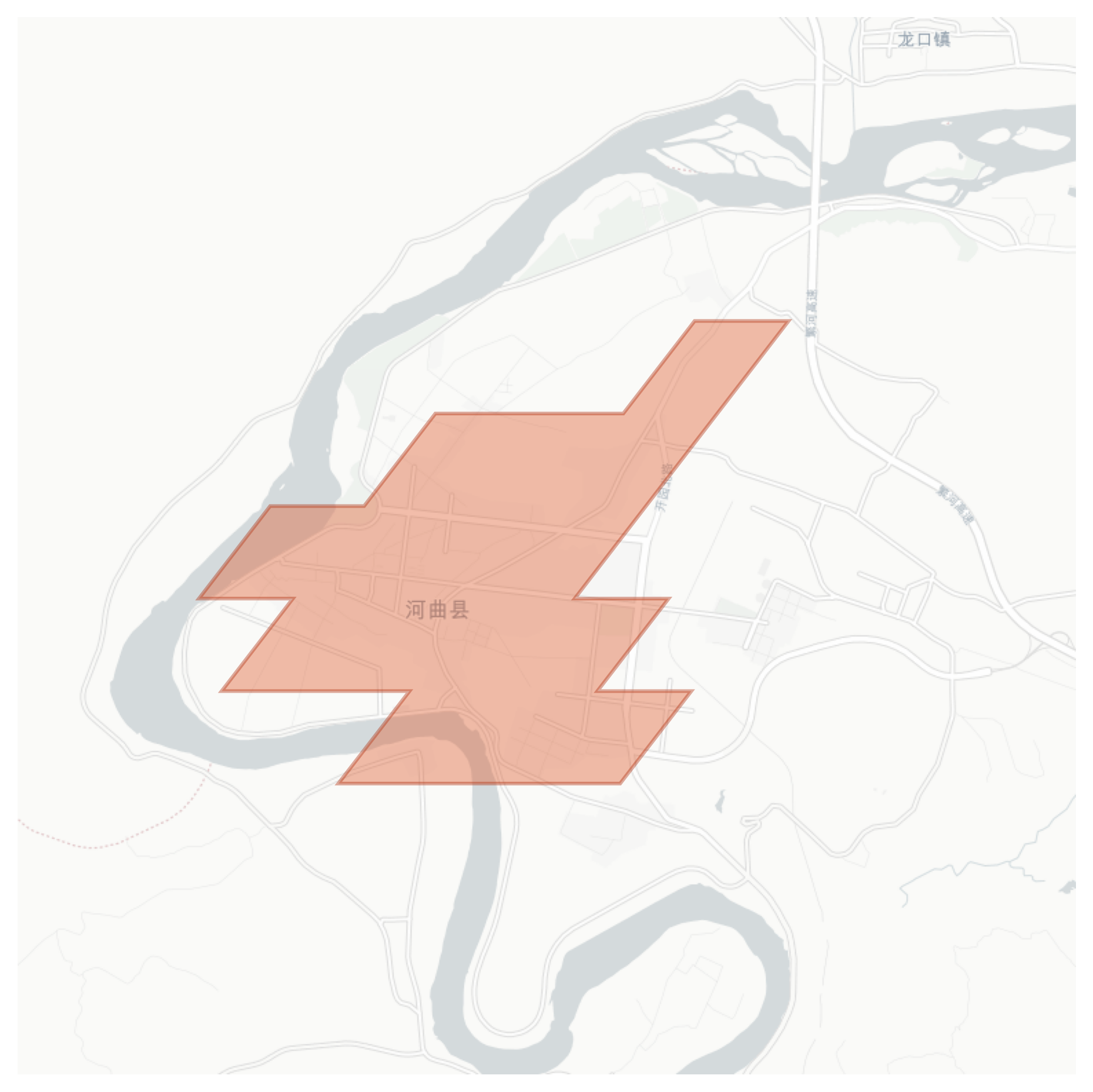 Hequ geographic map