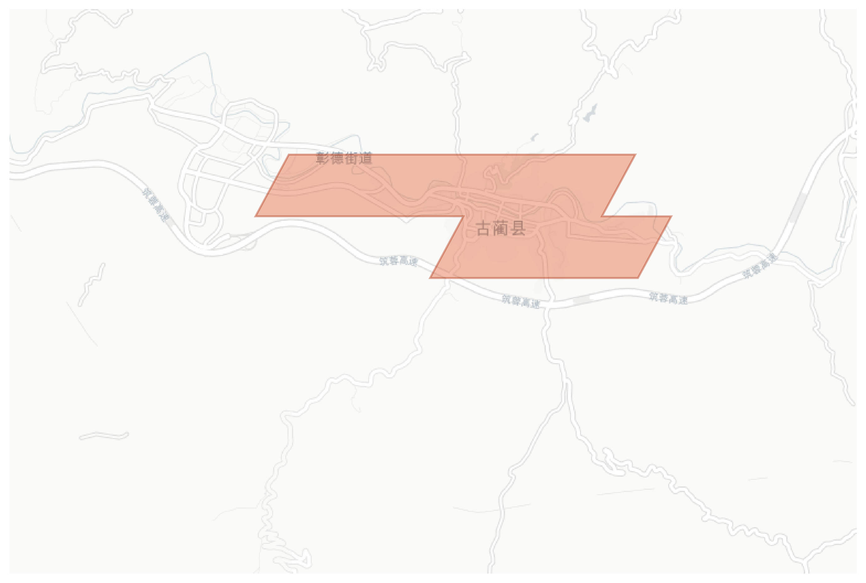 Gulin geographic map