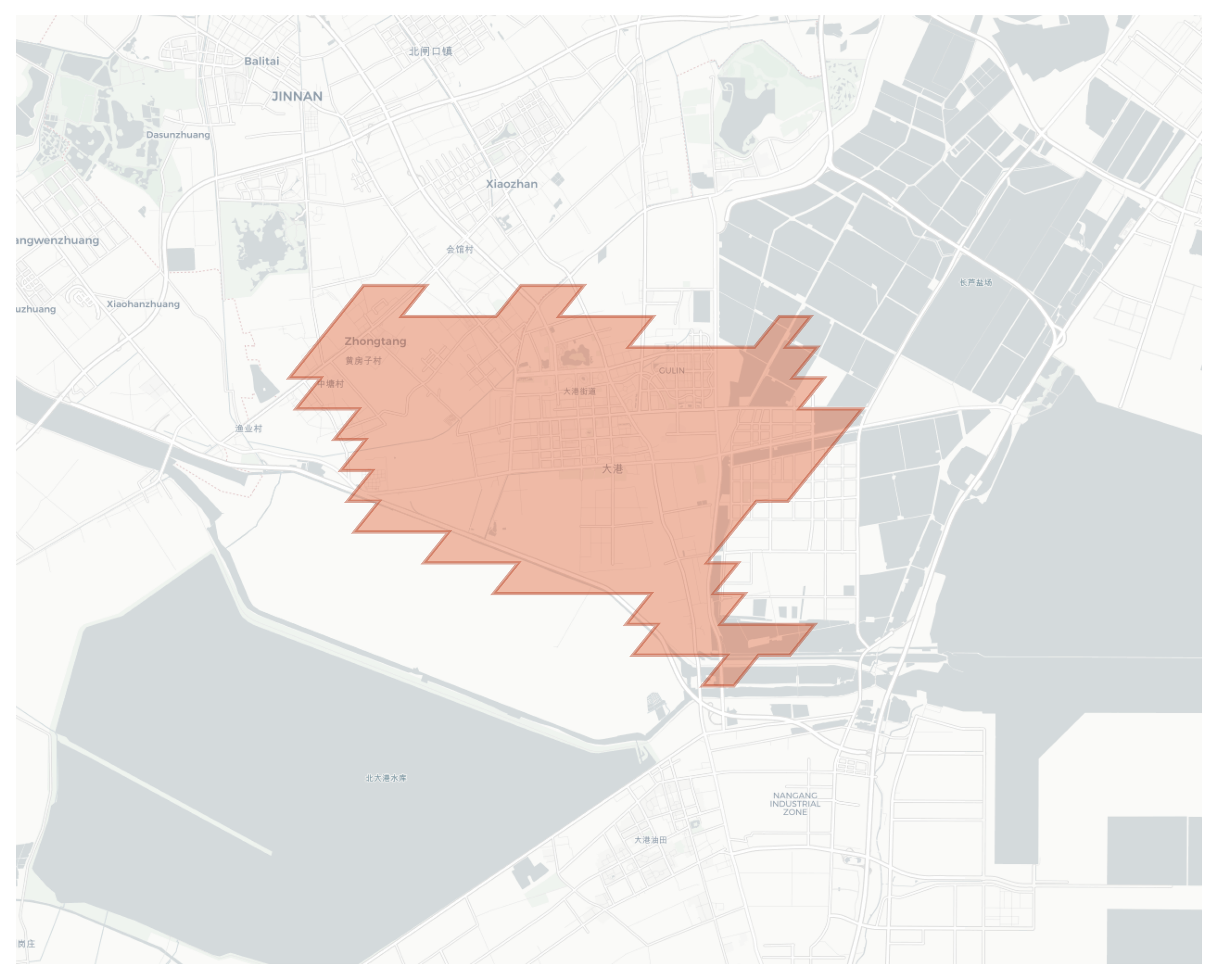 Gulin geographic map