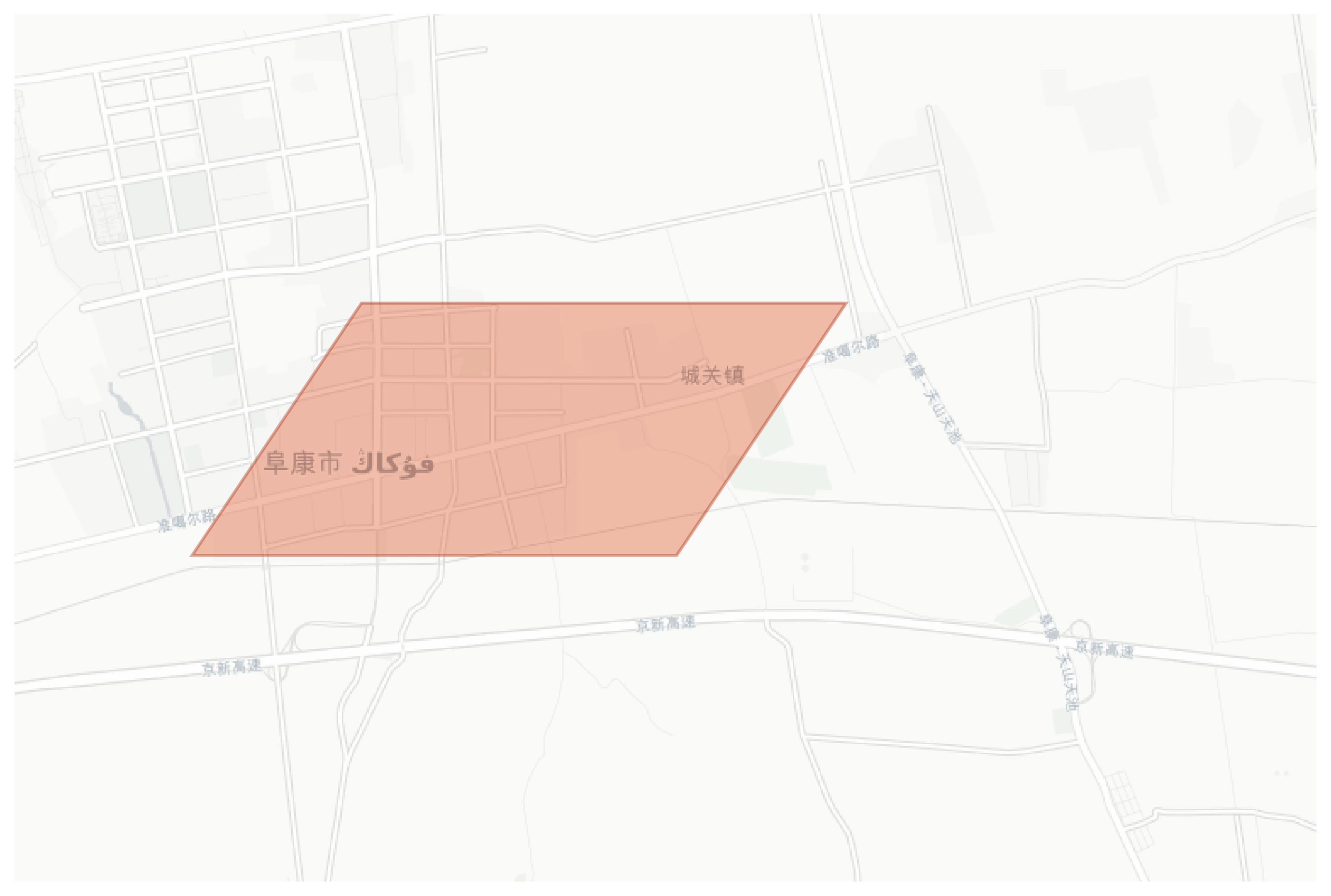 Fukang geographic map