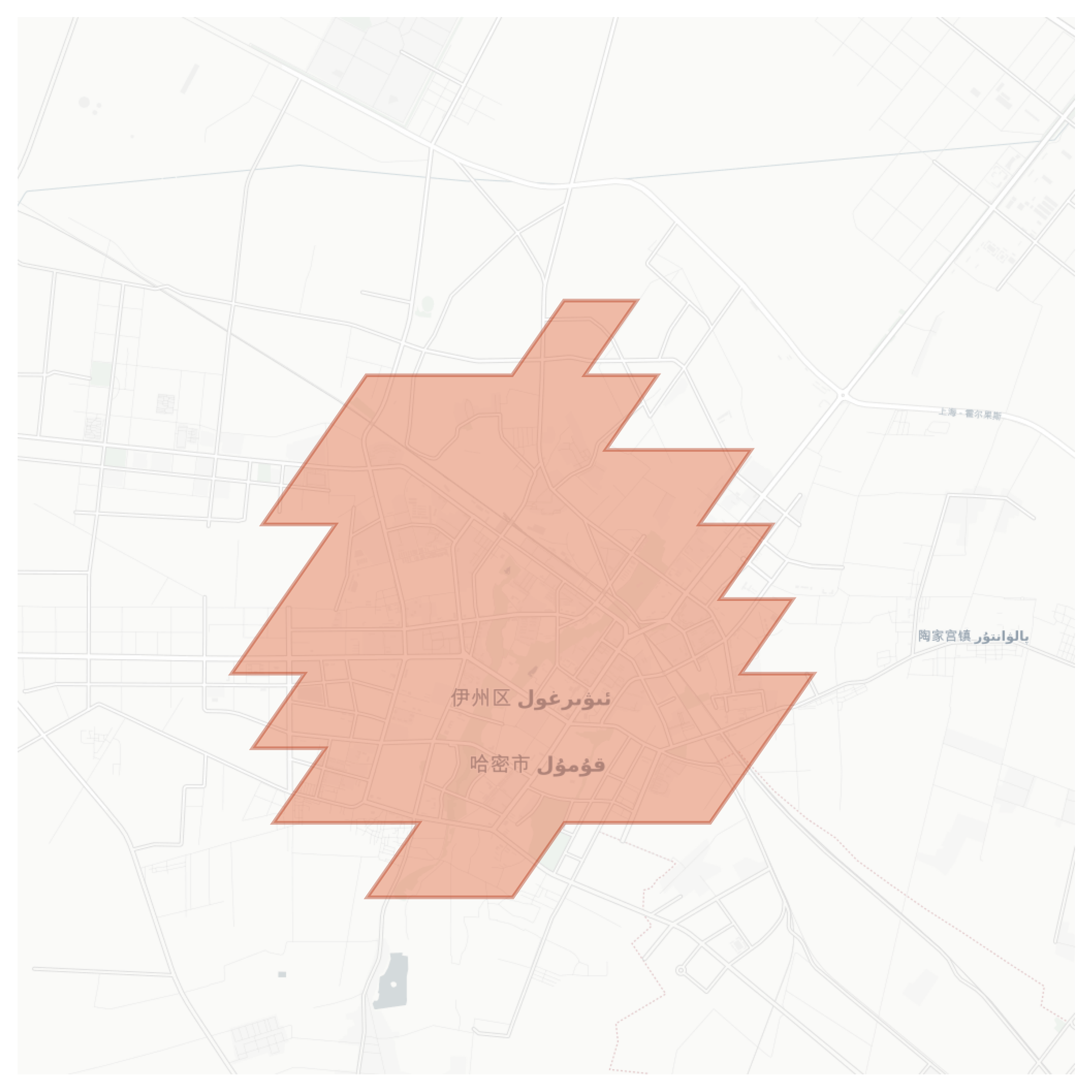 Hami geographic map