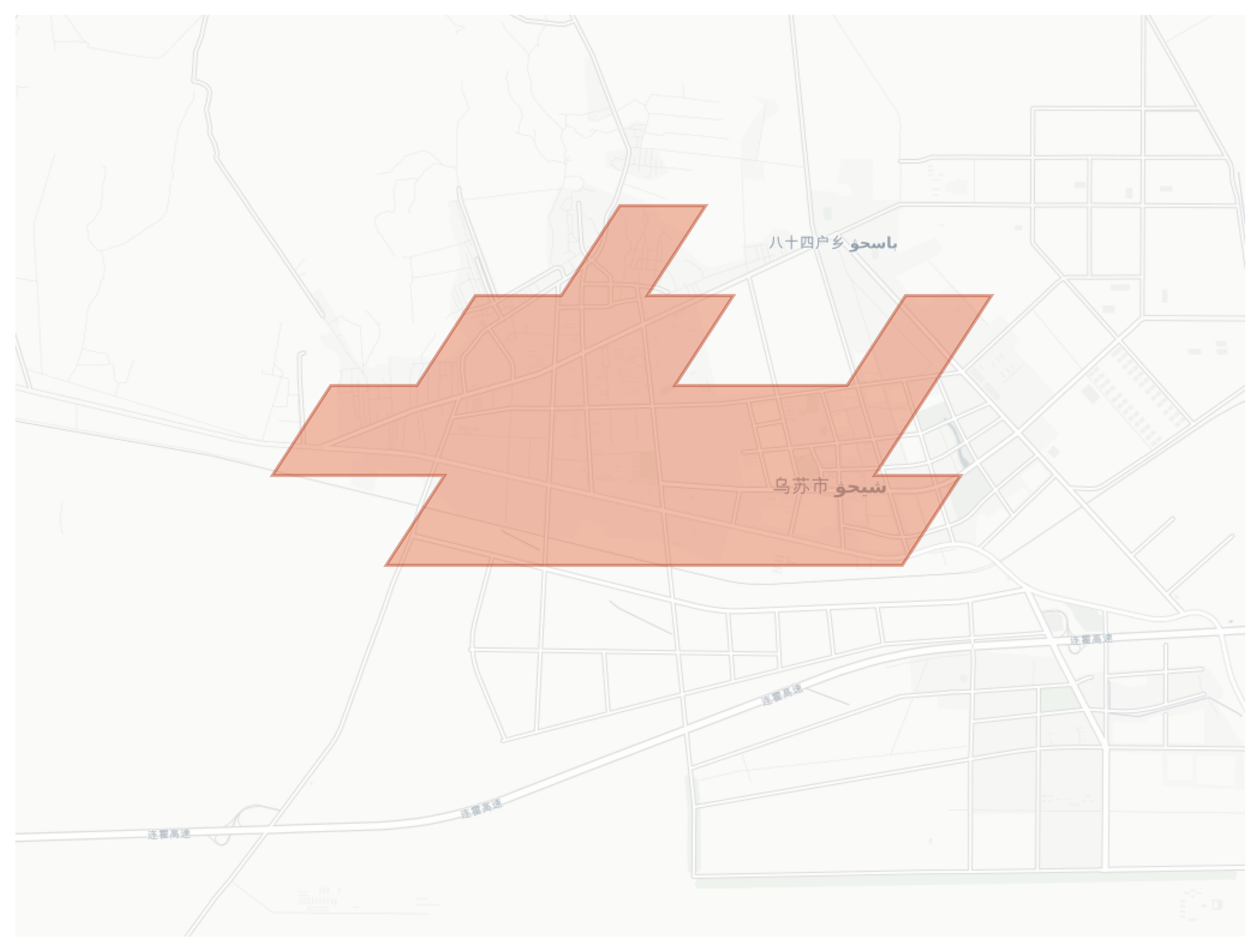 Wusu geographic map