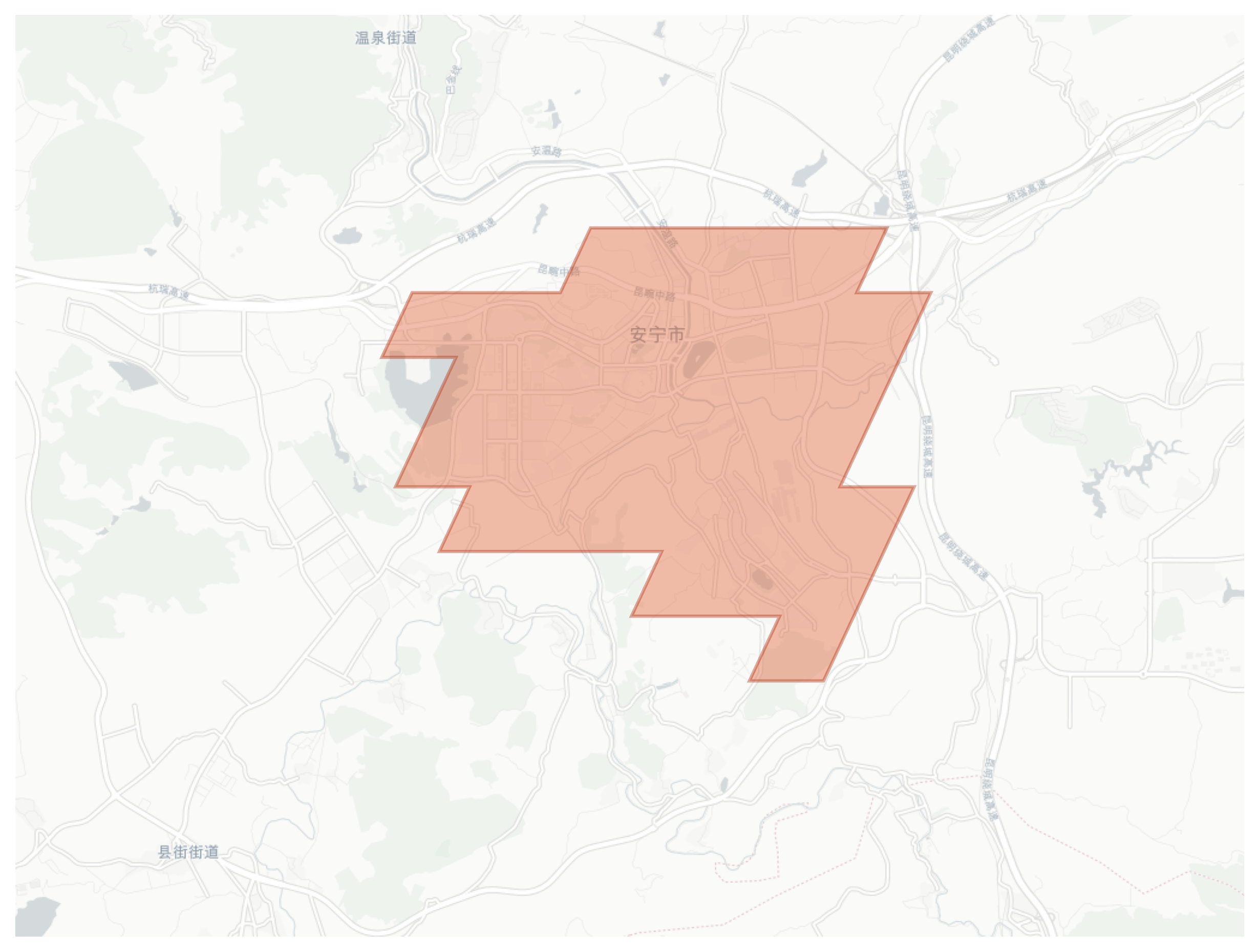 Anning geographic map
