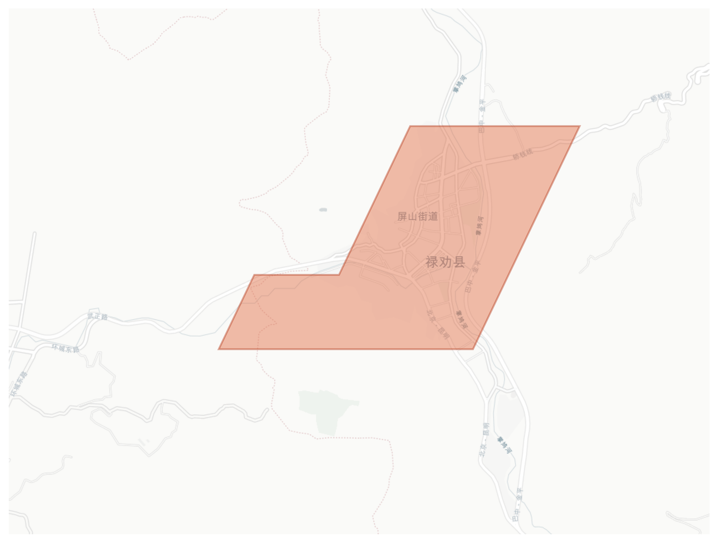 Luquan geographic map