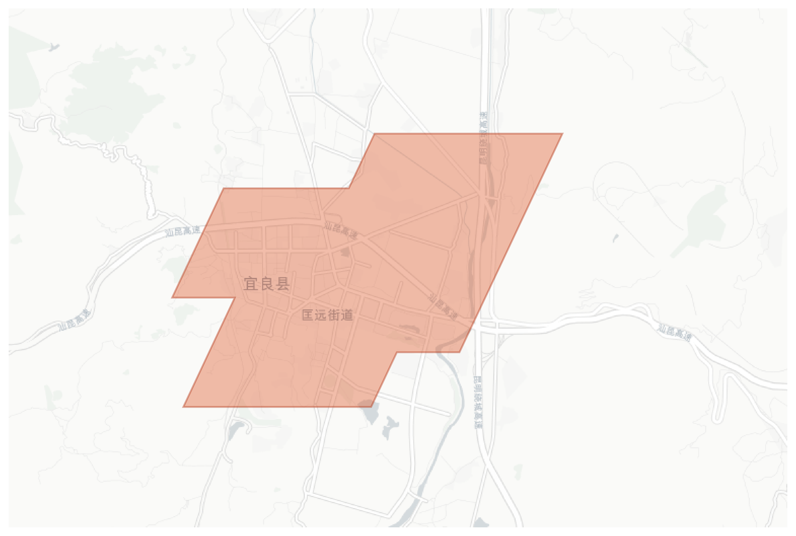 Yiliang geographic map
