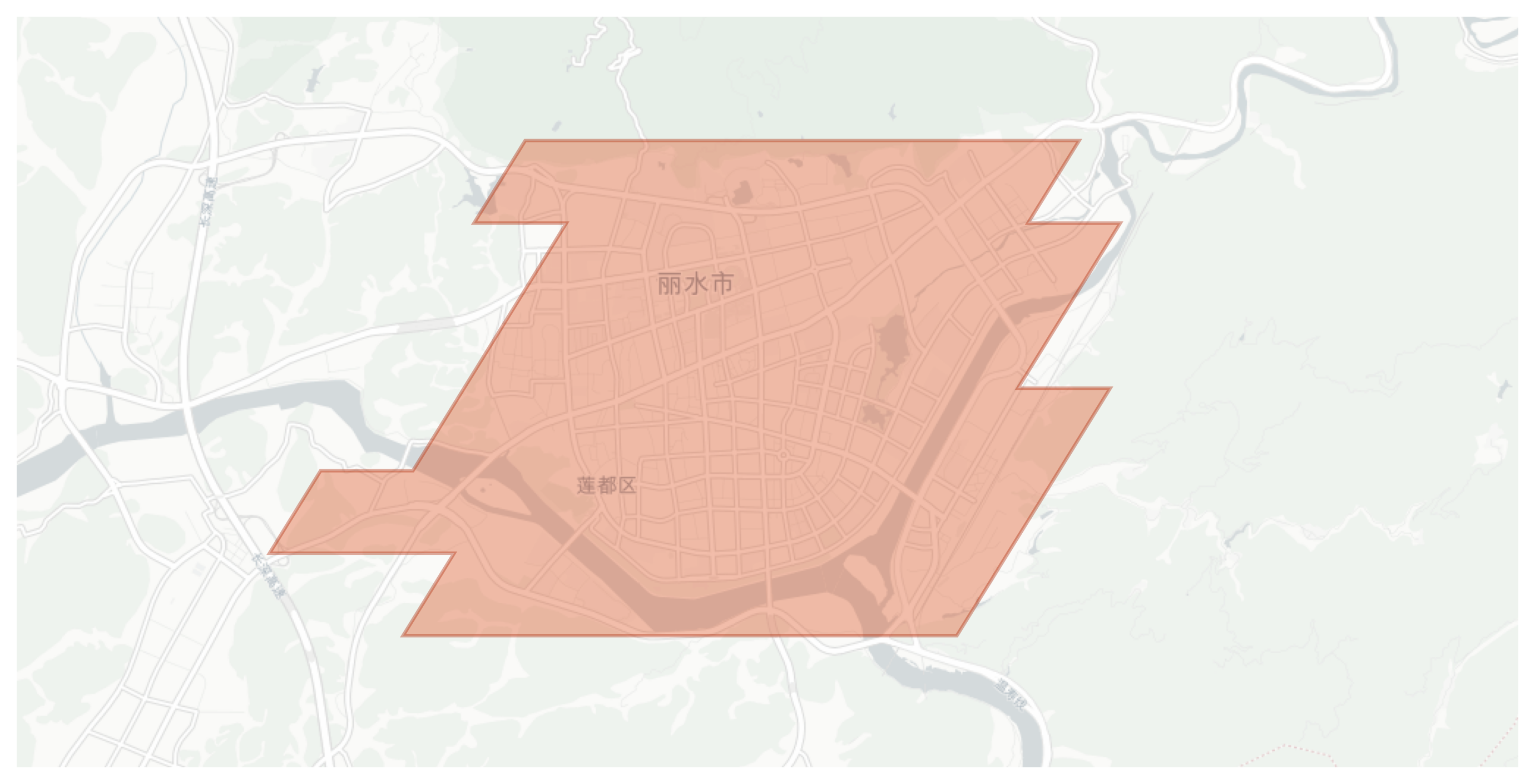Lishui geographic map