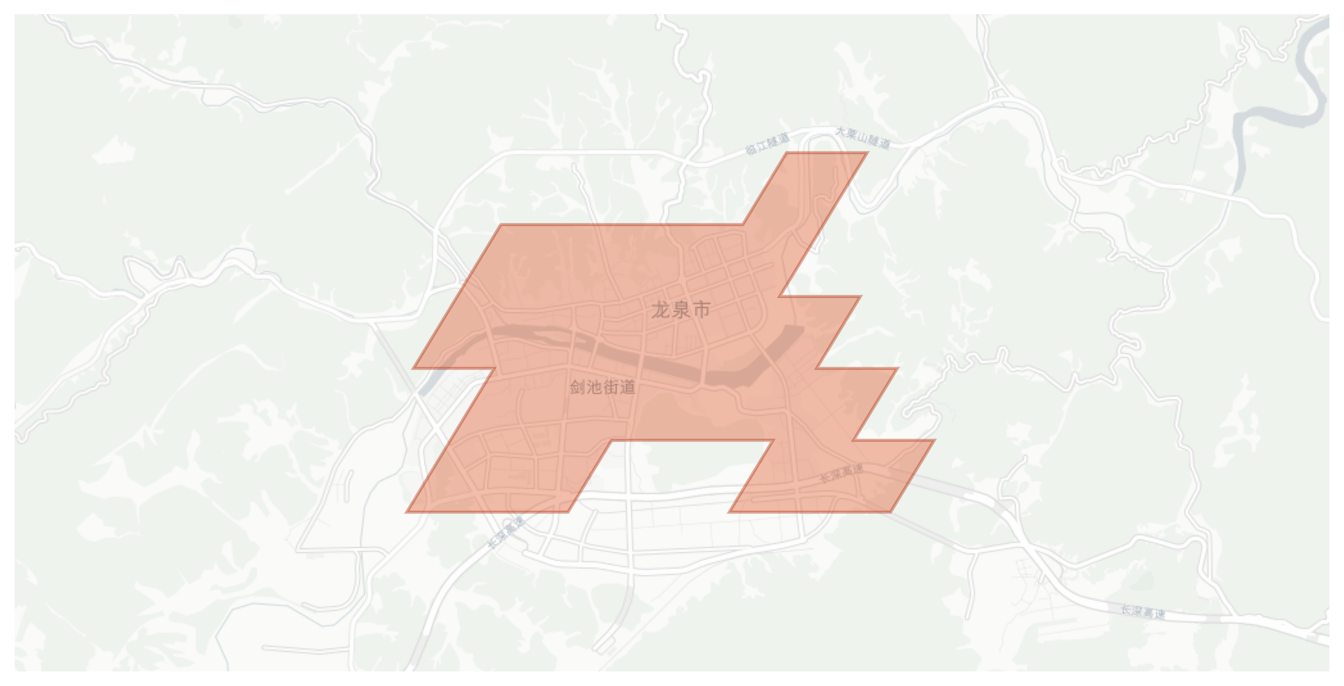 Longquan geographic map
