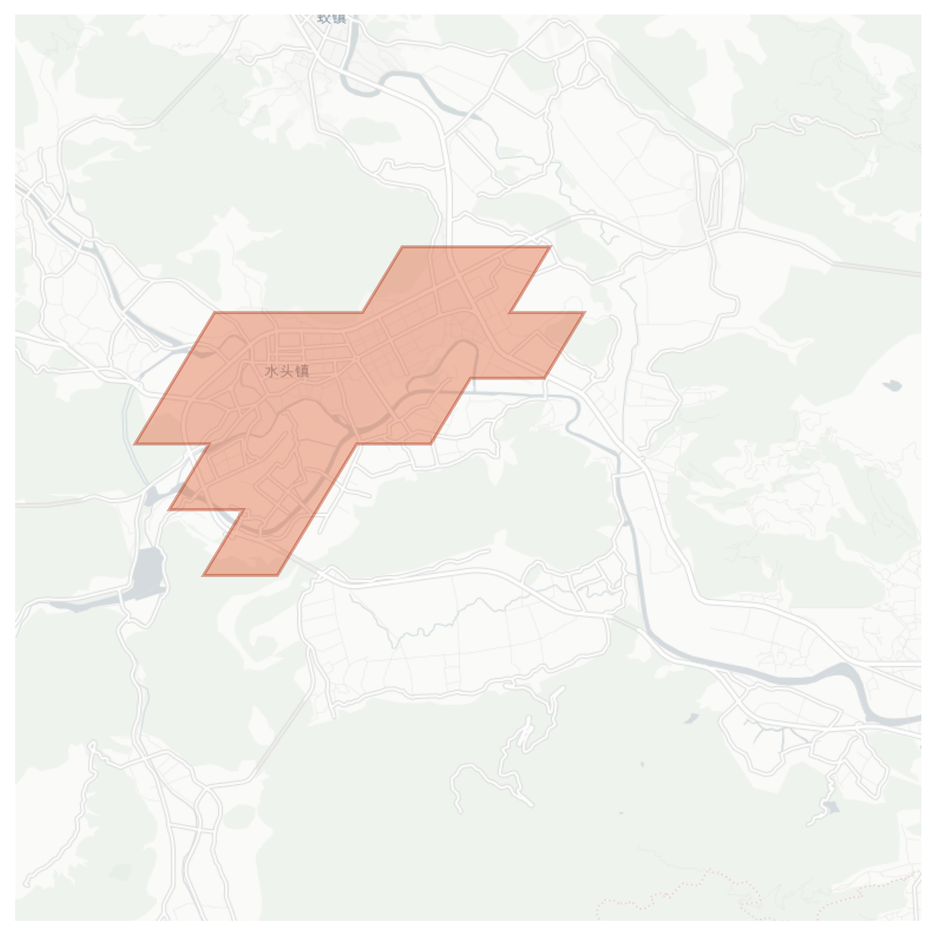 Shuitou geographic map