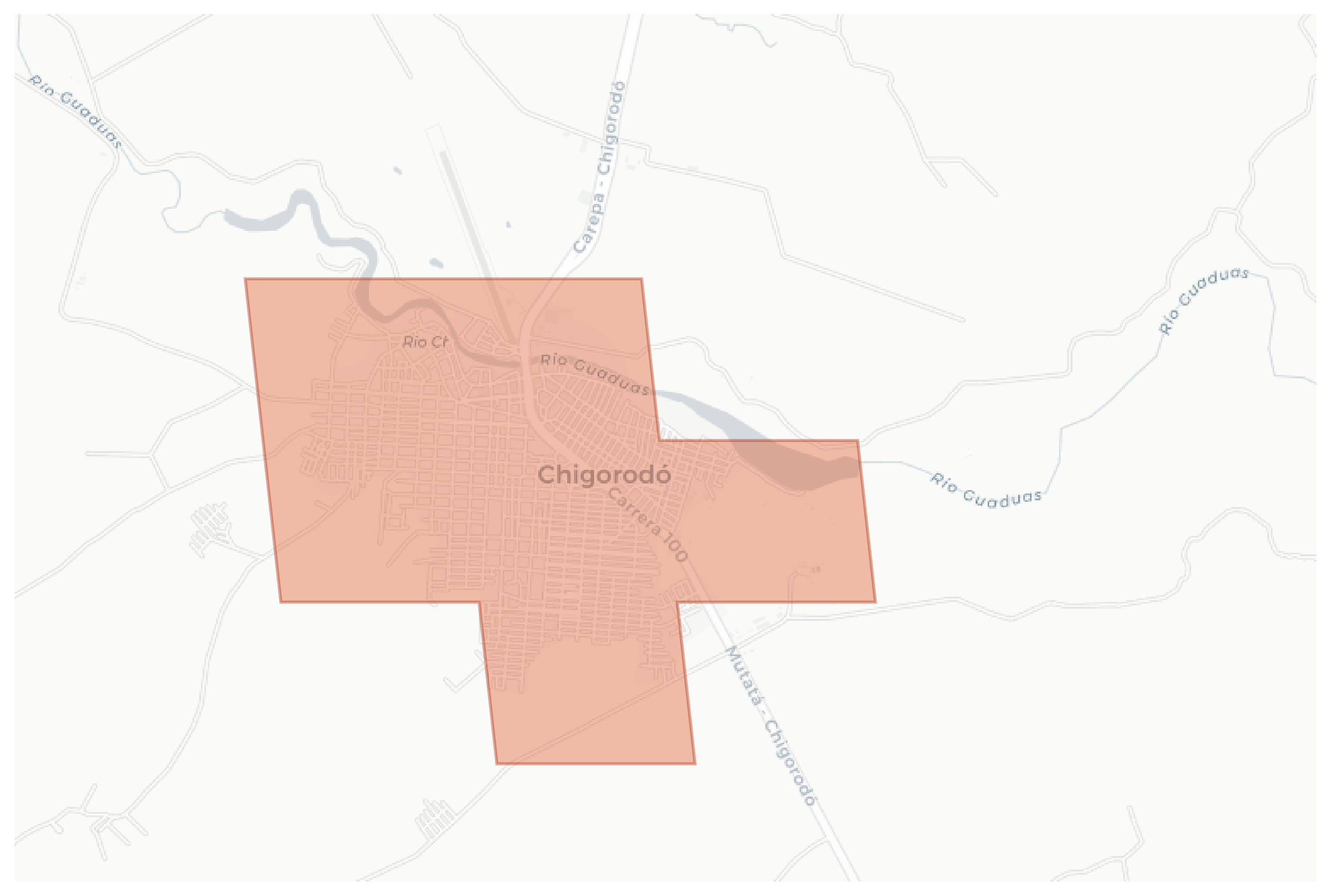 Chigorodó geographic map