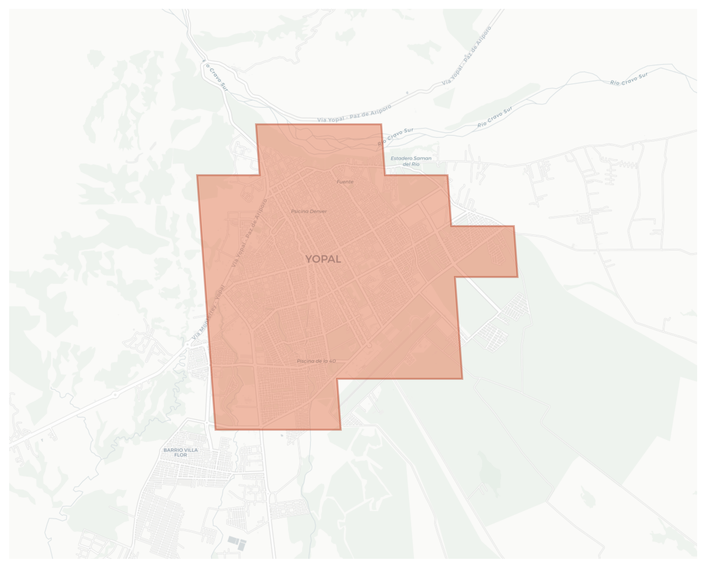 Yopal geographic map