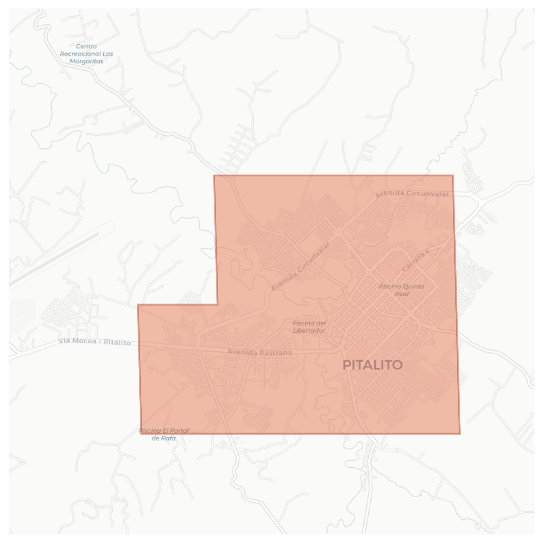 Pitalito geographic map