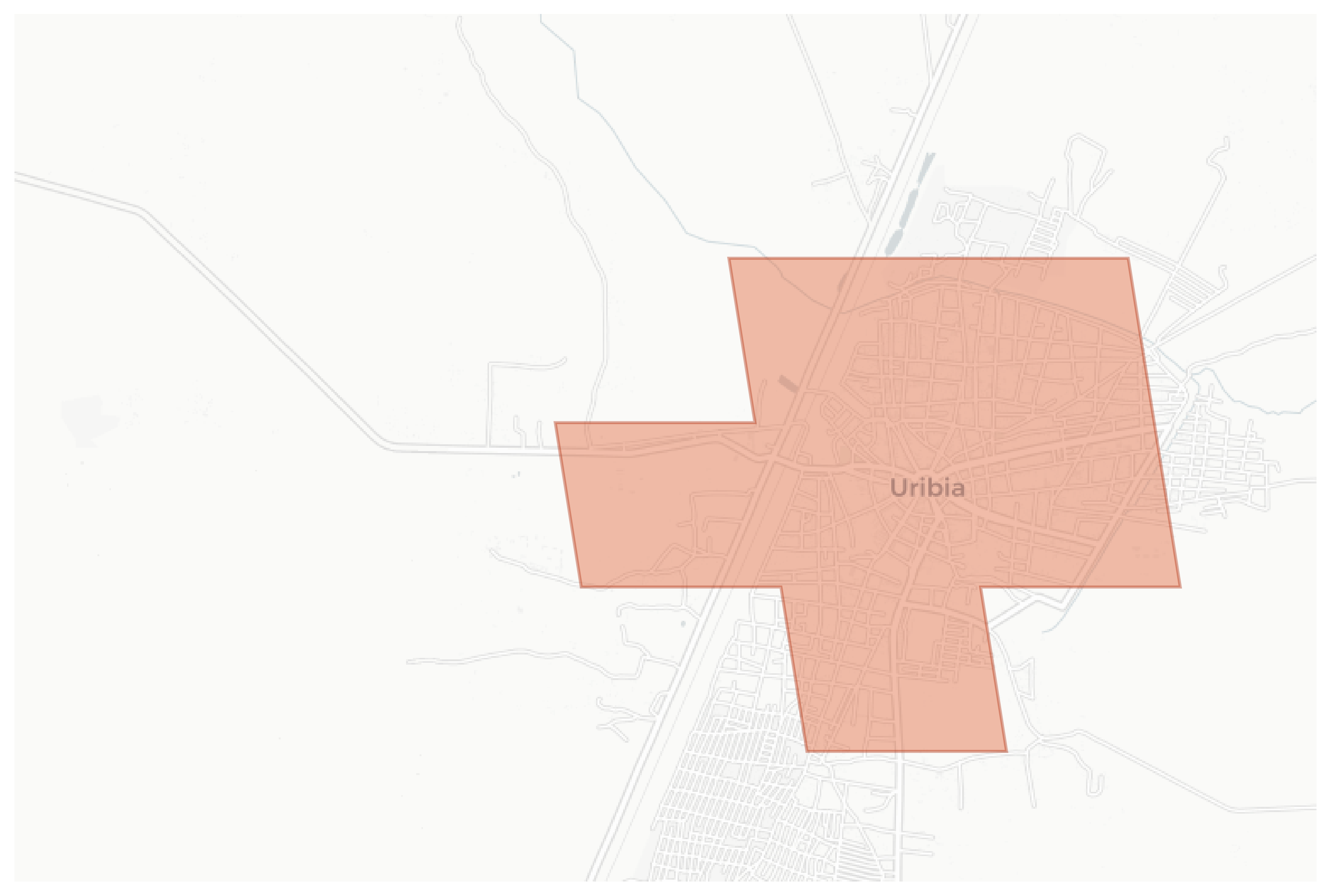 Uribia geographic map