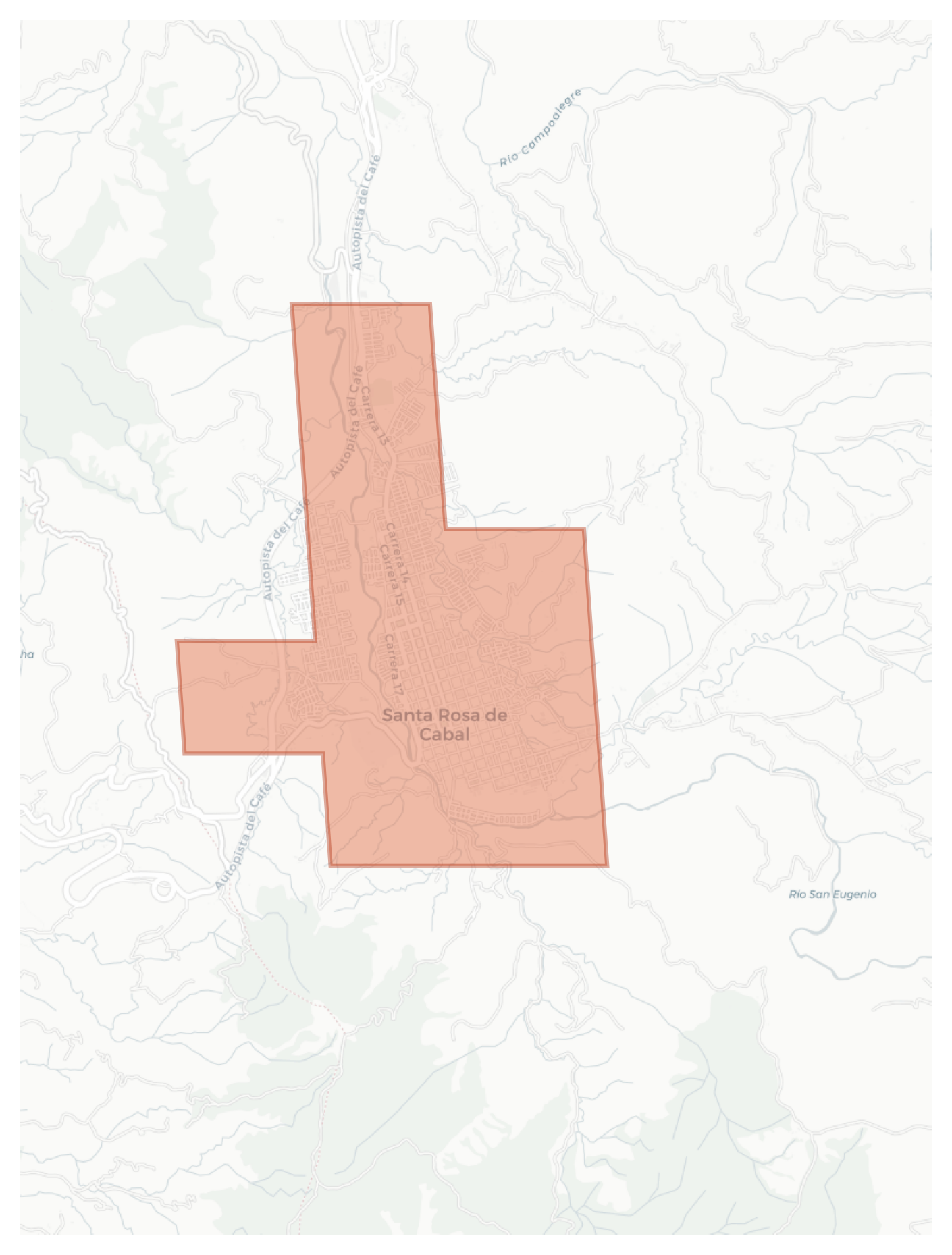 Santa Rosa de Cabal geographic map