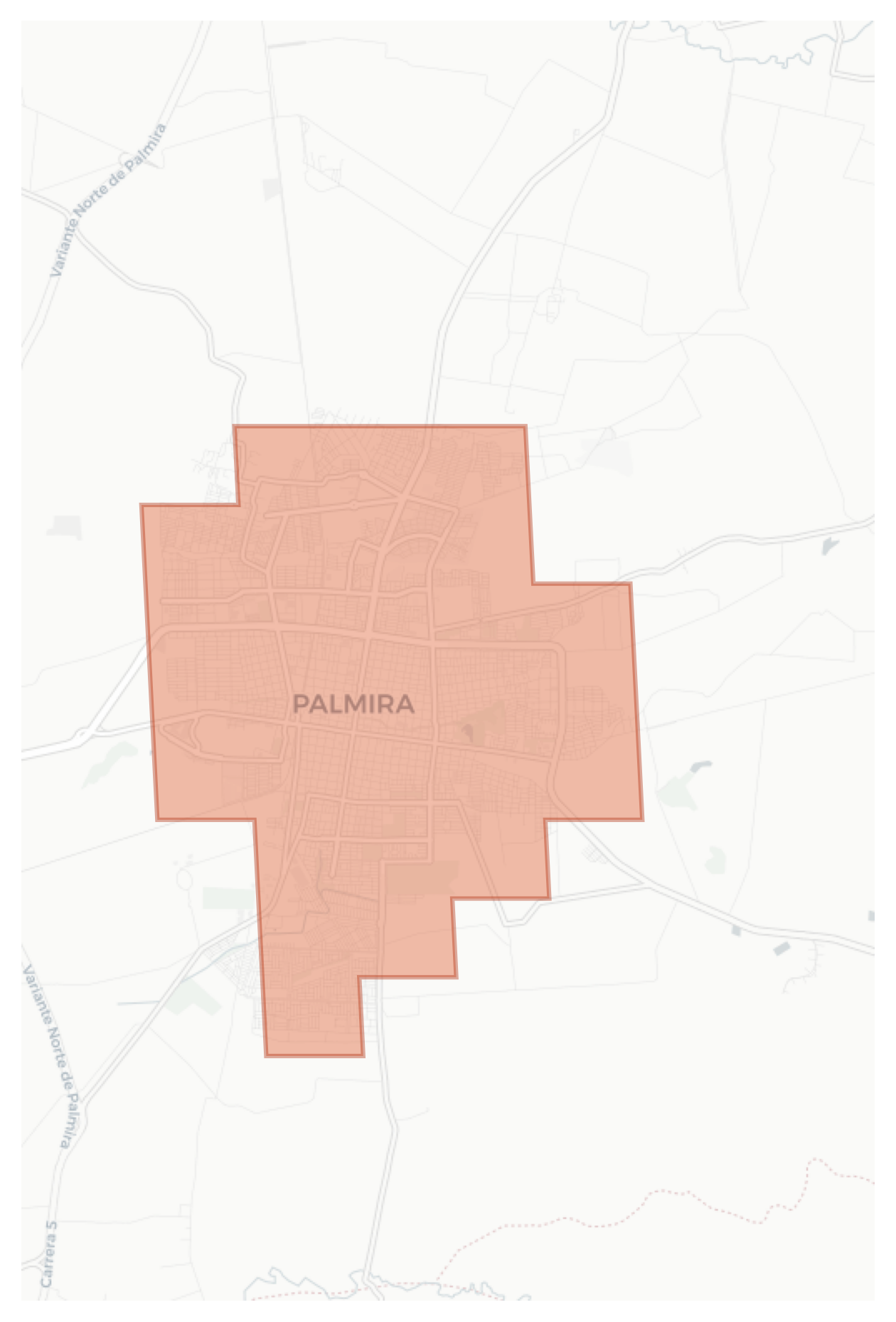 Palmira geographic map