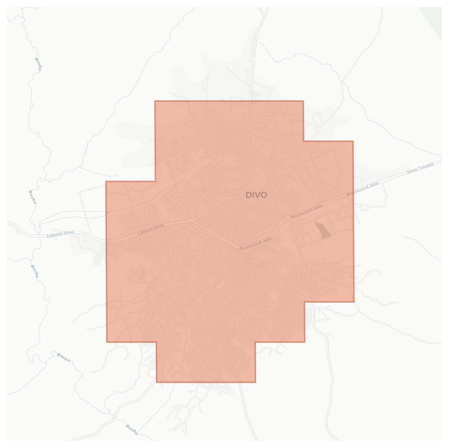 Divo geographic map