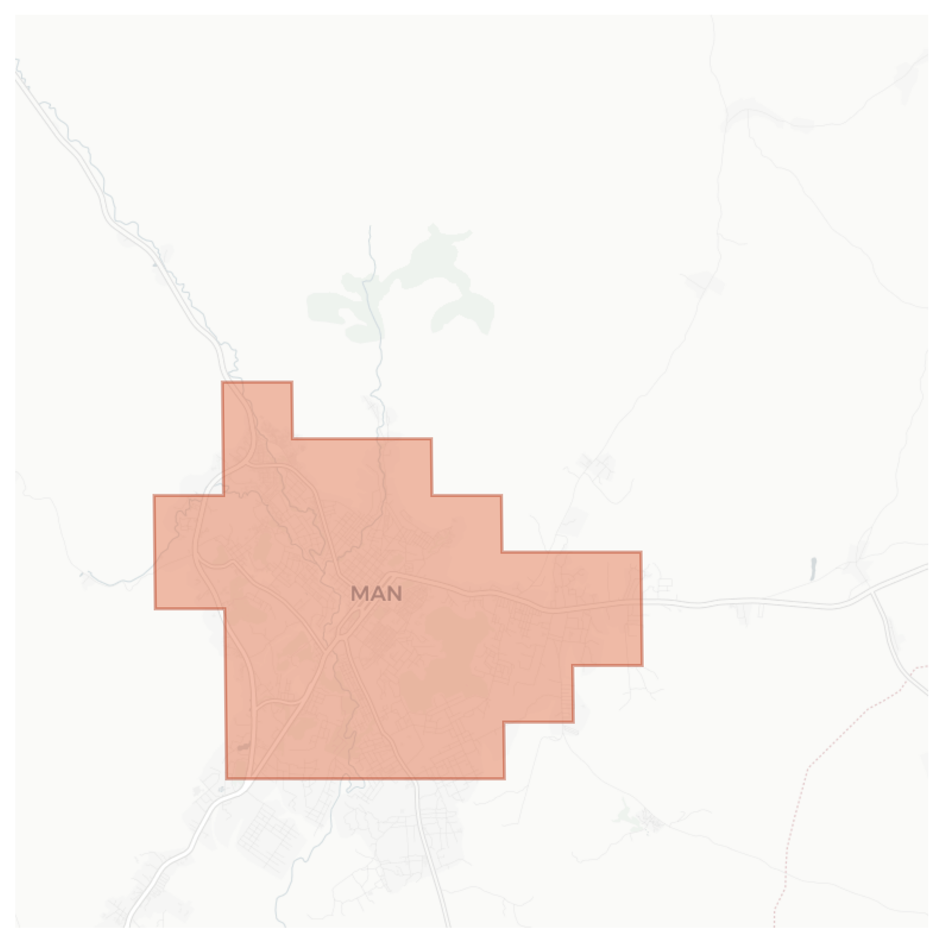 Man geographic map