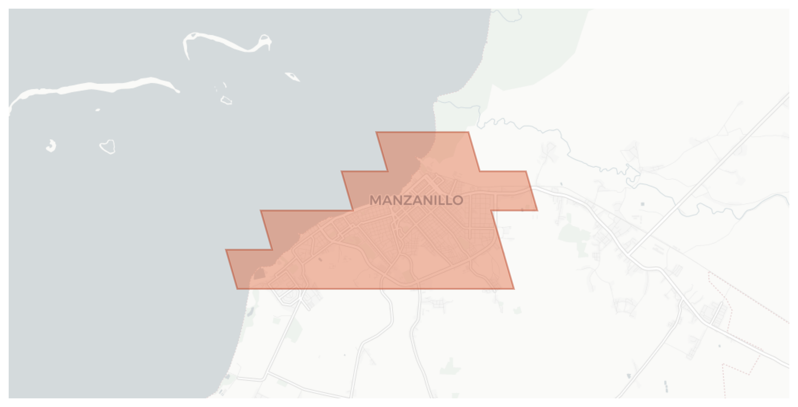 Manzanillo geographic map