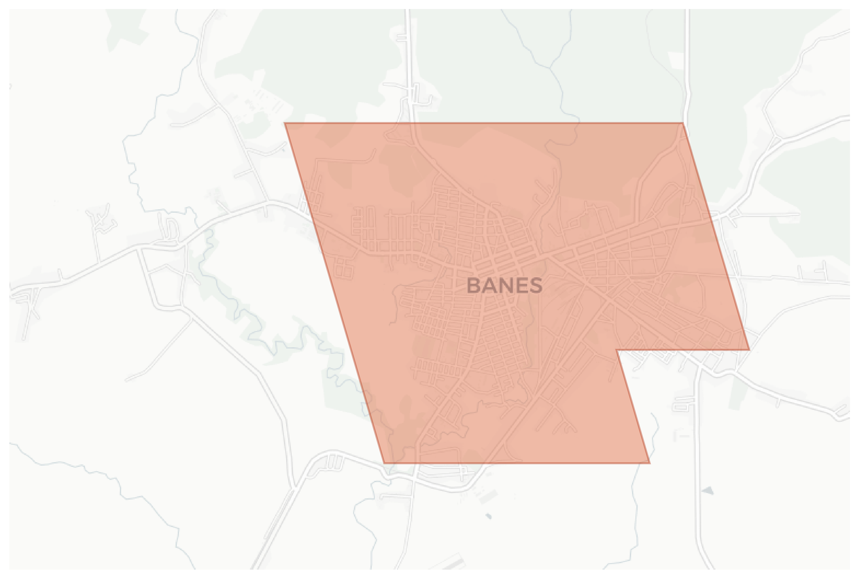 Banes geographic map