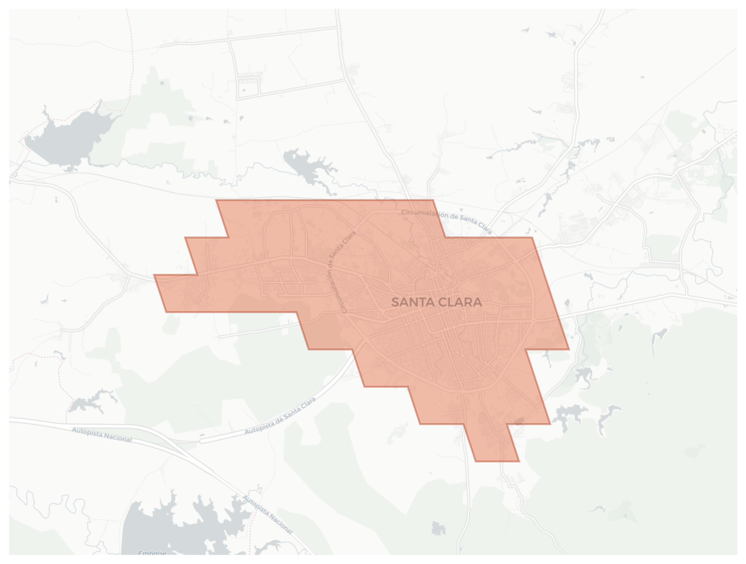 Santa Clara geographic map