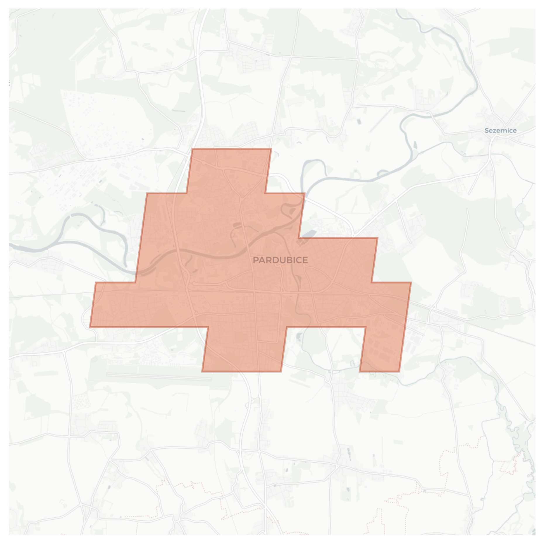 Pardubice geographic map