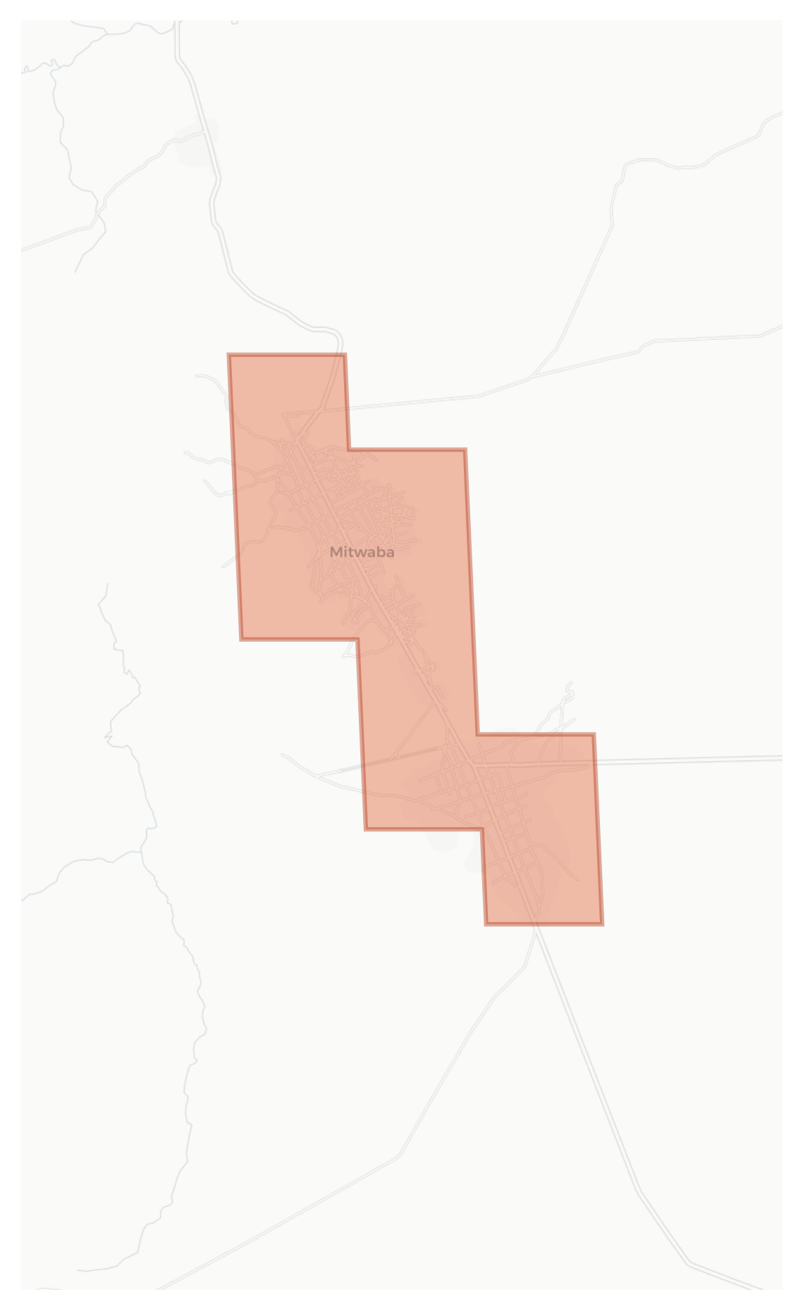 Mitwaba geographic map