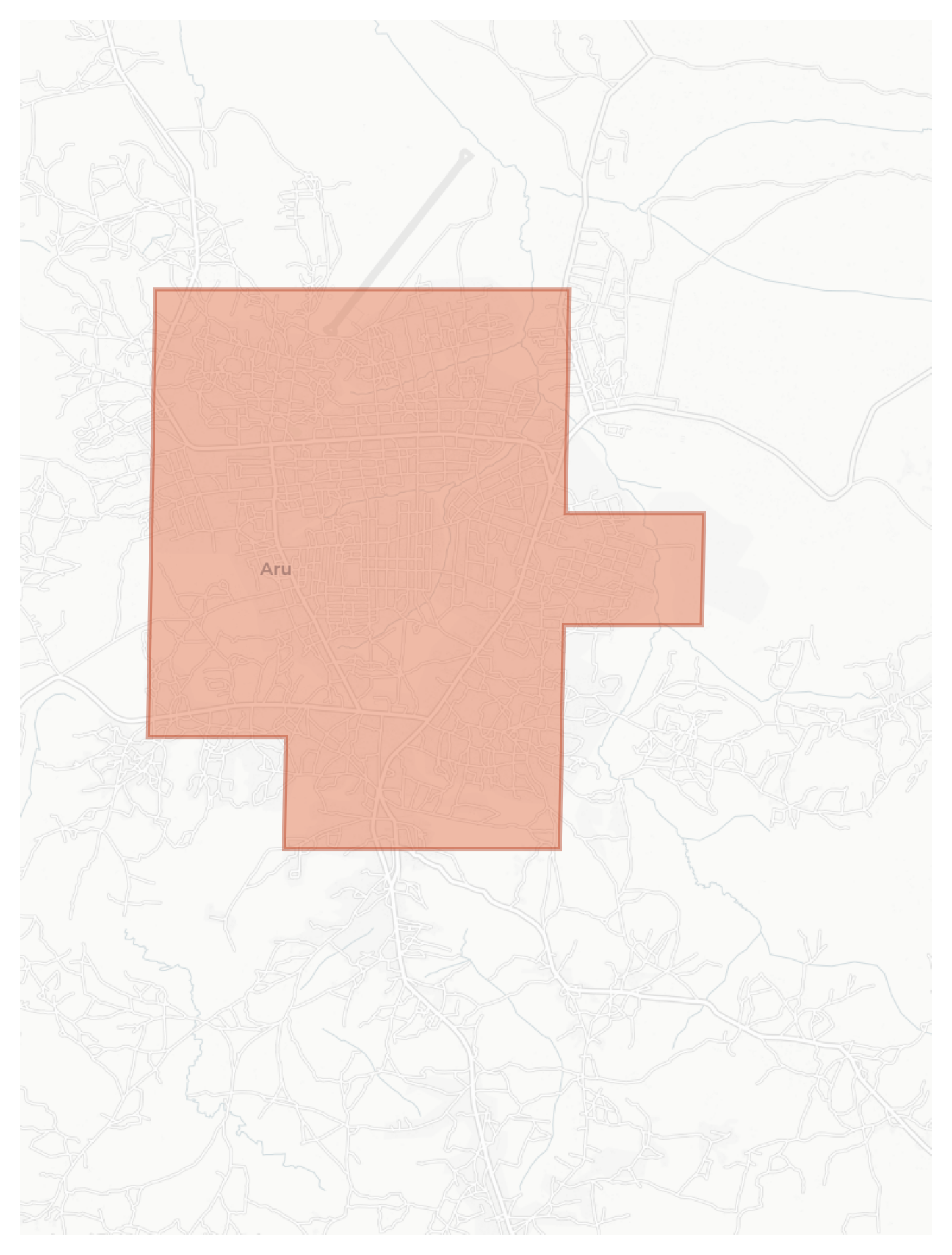 Aru geographic map