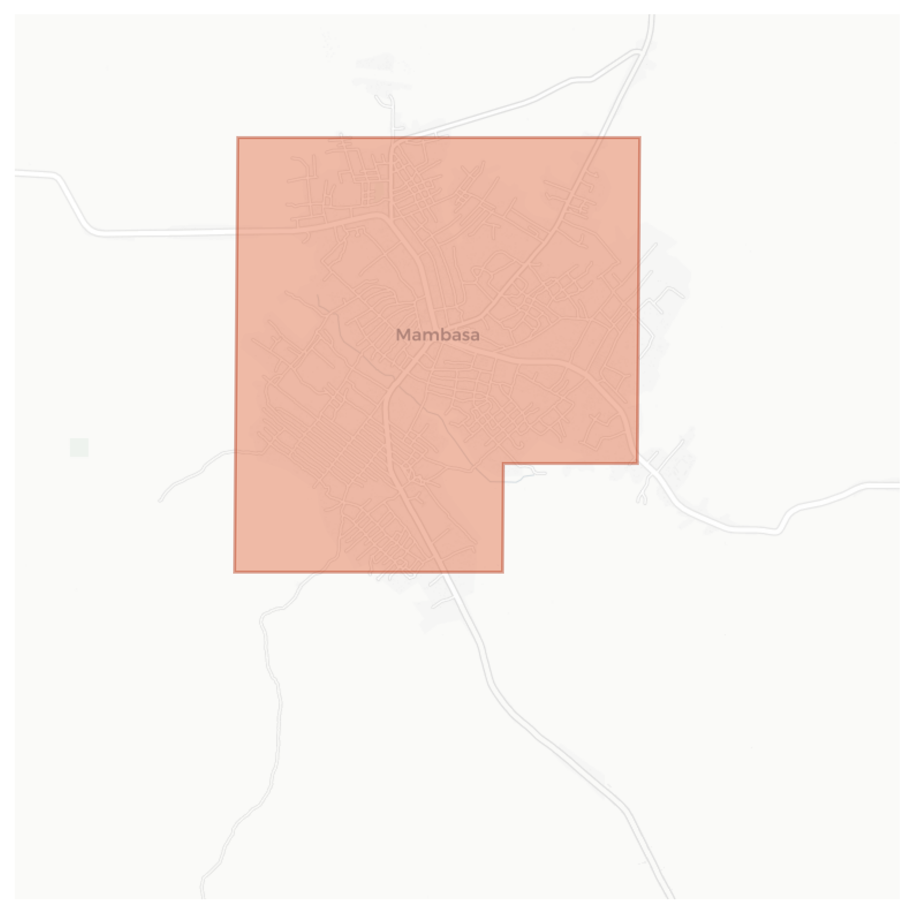 Mambasa geographic map