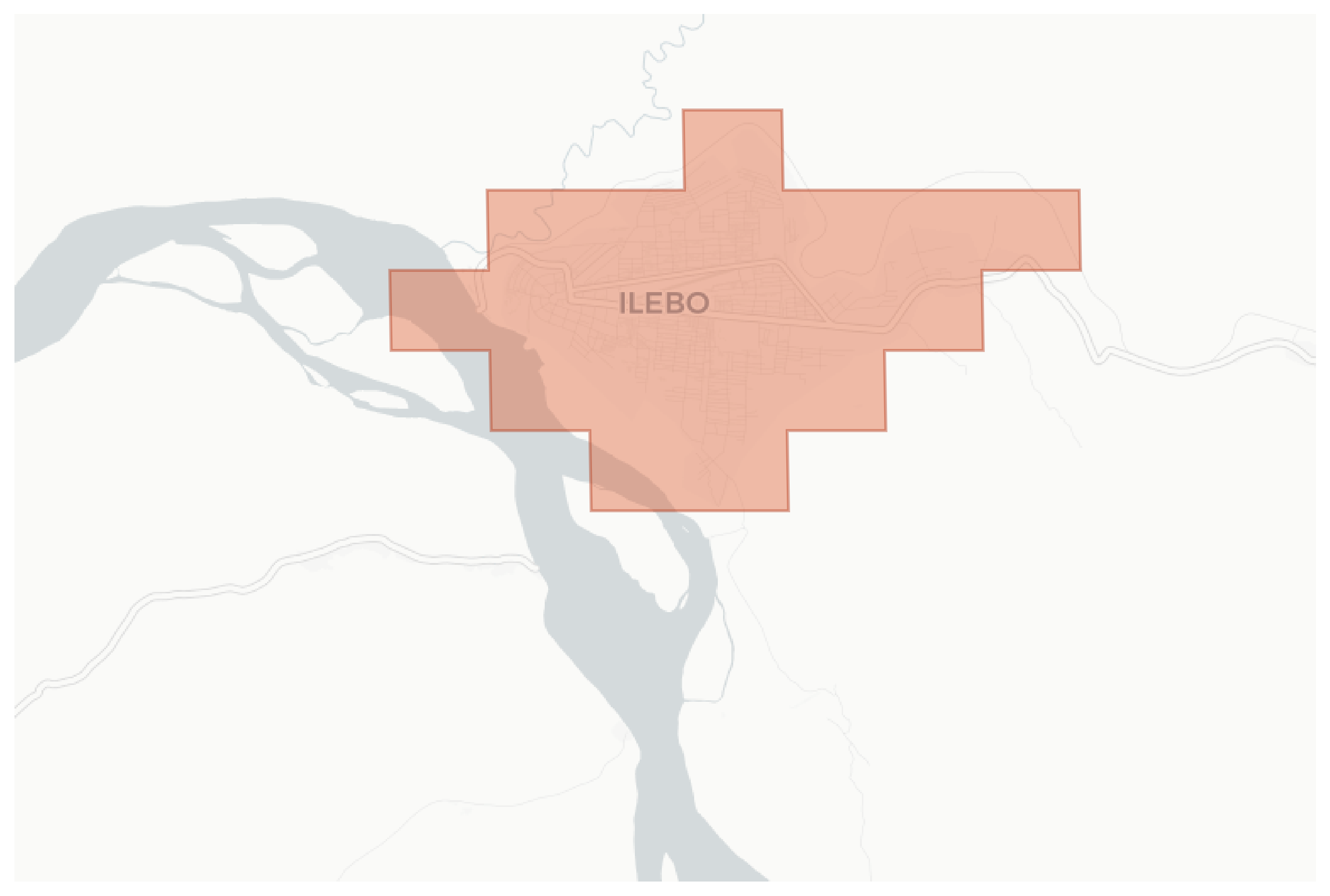 Ilebo geographic map