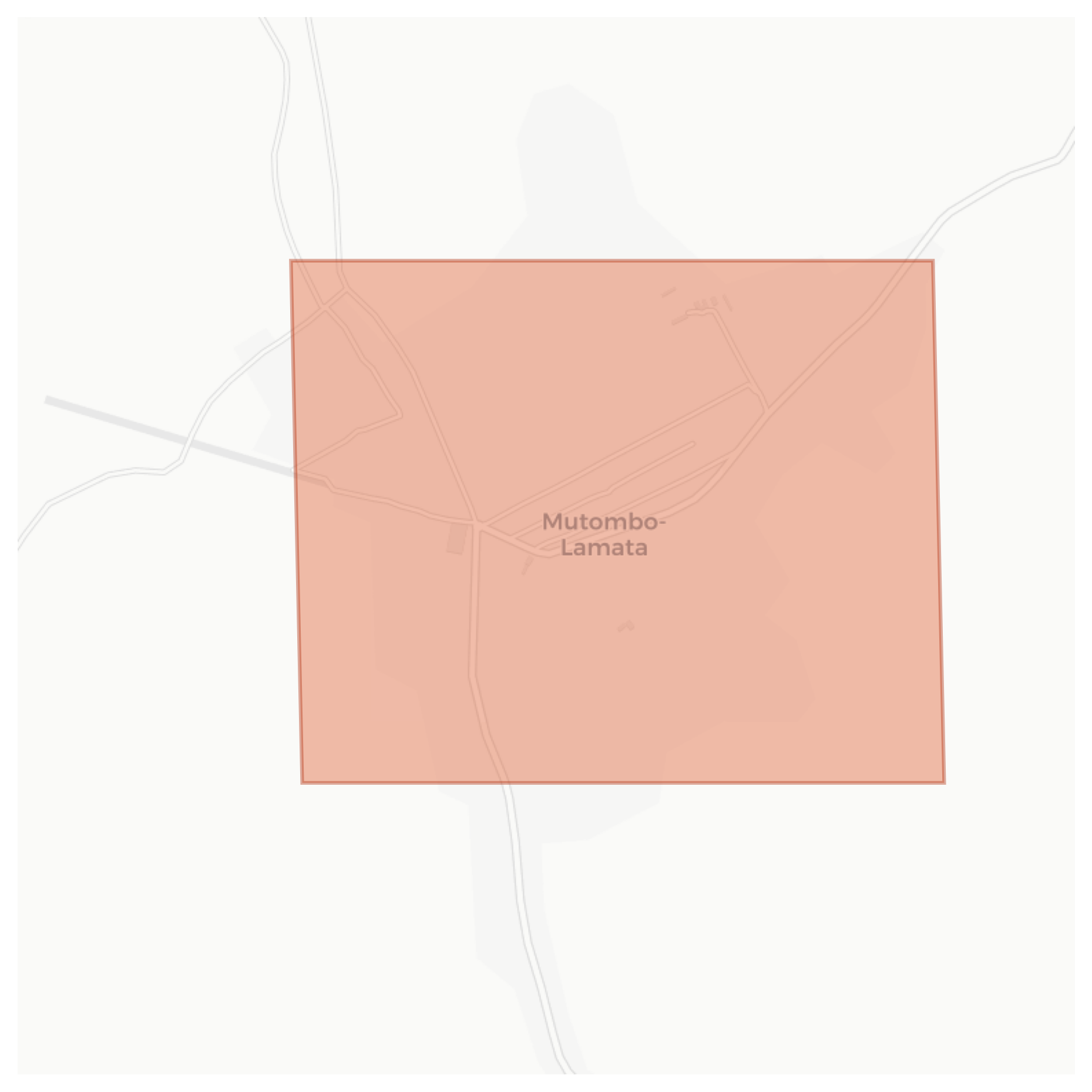 Mutombo-Lamata geographic map