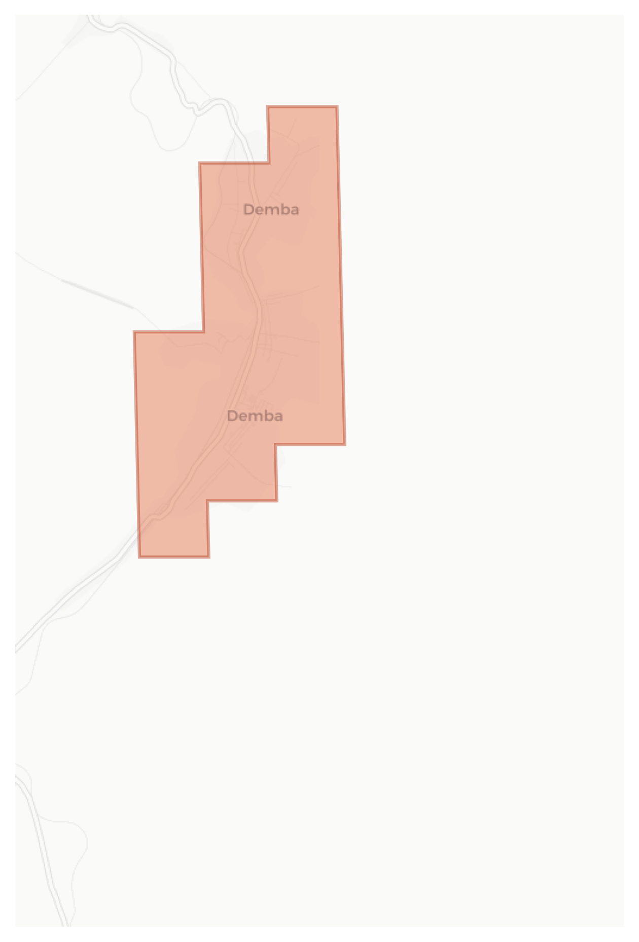 Demba geographic map