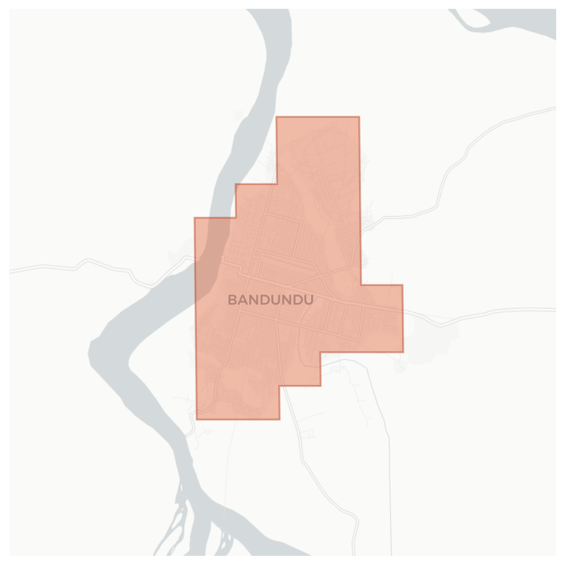 Bandundu geographic map