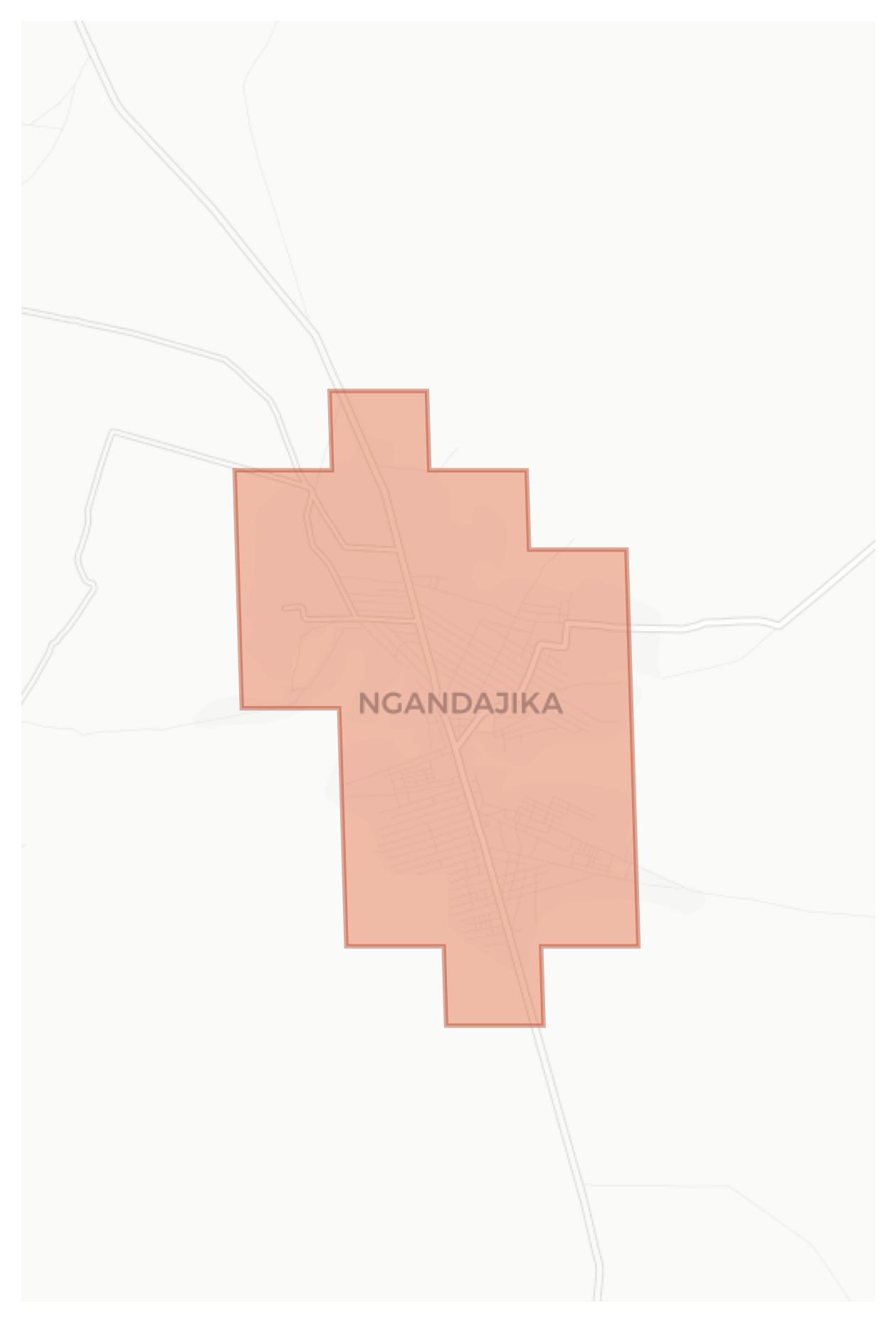 Ngandajika geographic map