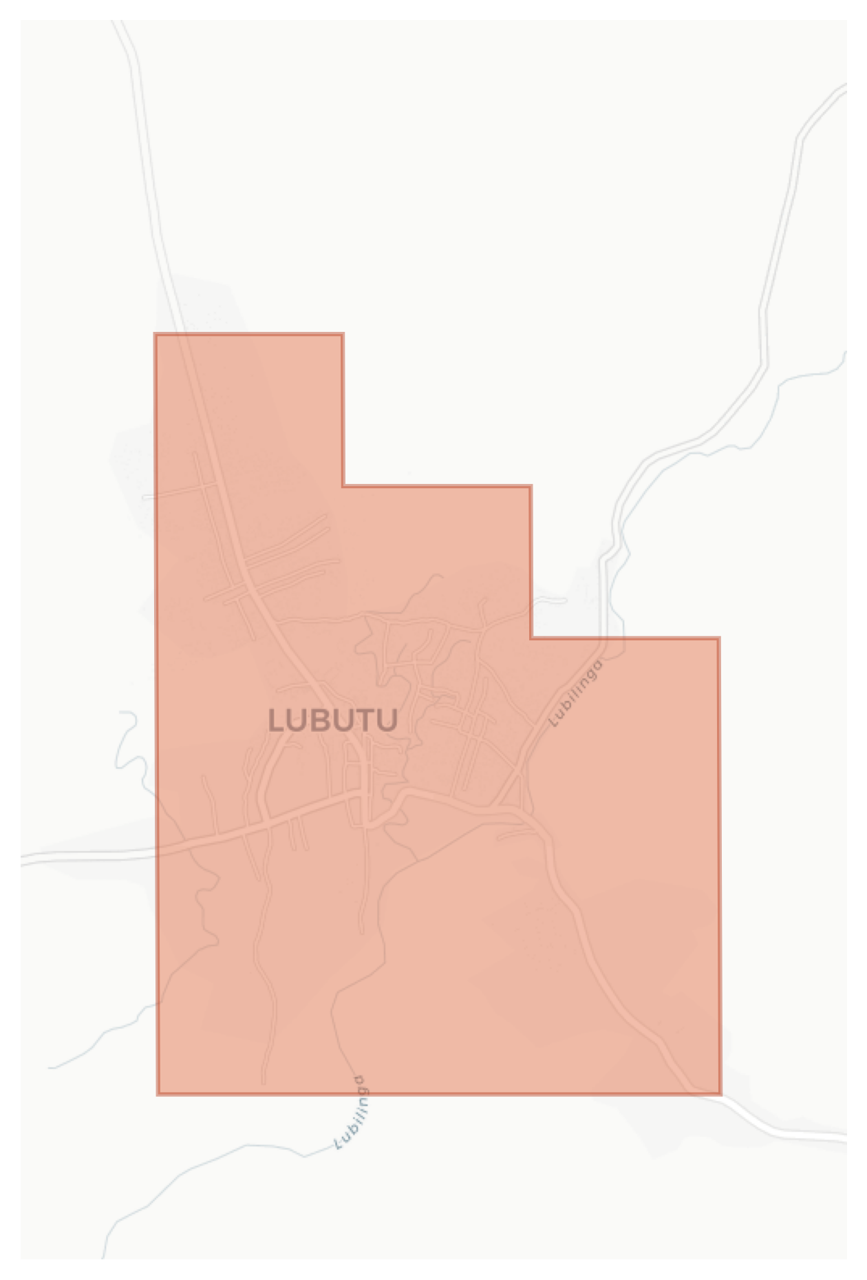Lubutu geographic map