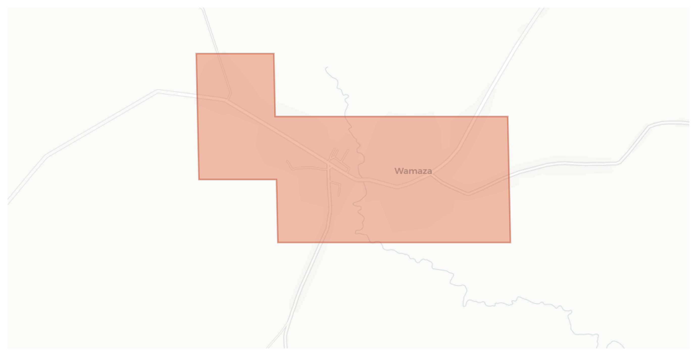 Wamaza geographic map