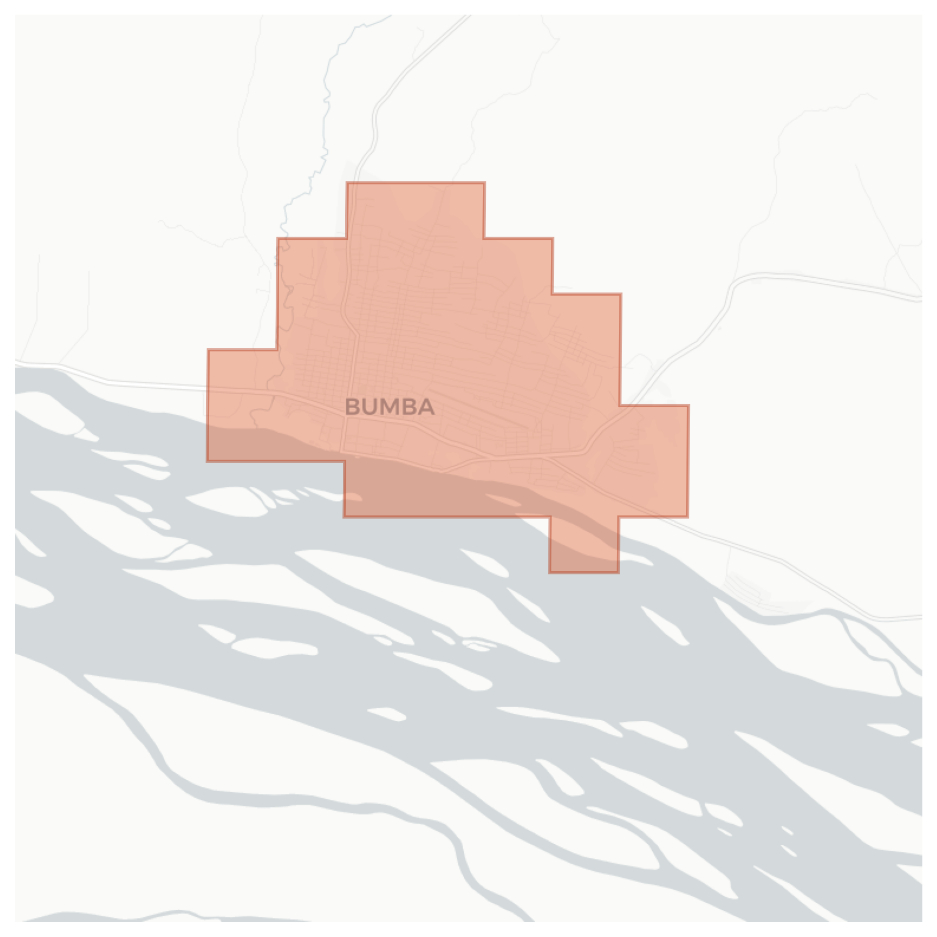 Bumba geographic map