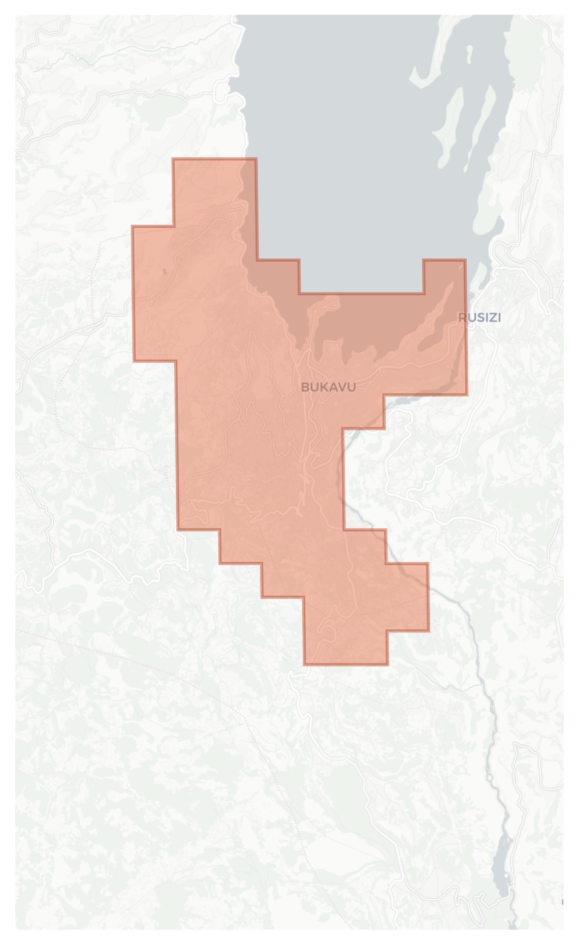 Bukavu geographic map