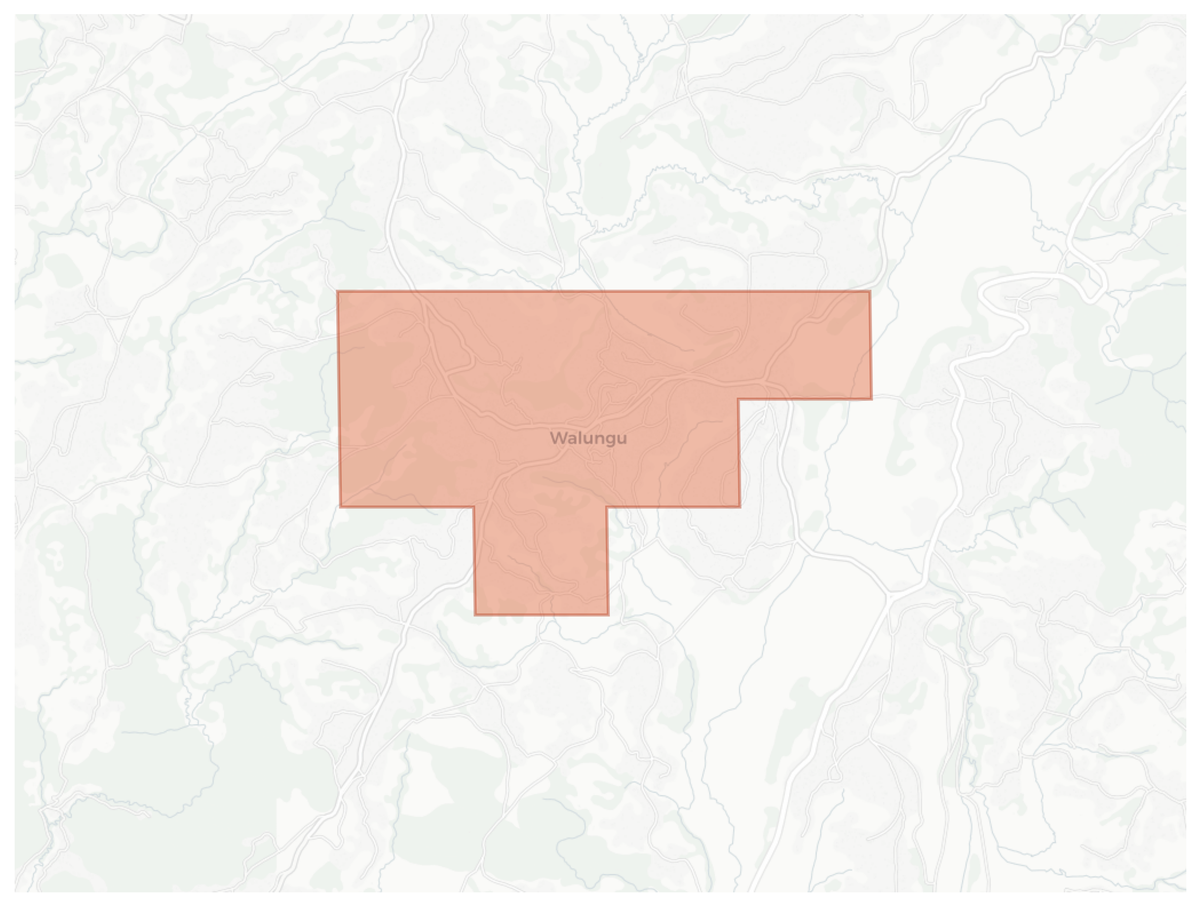 Walungu geographic map