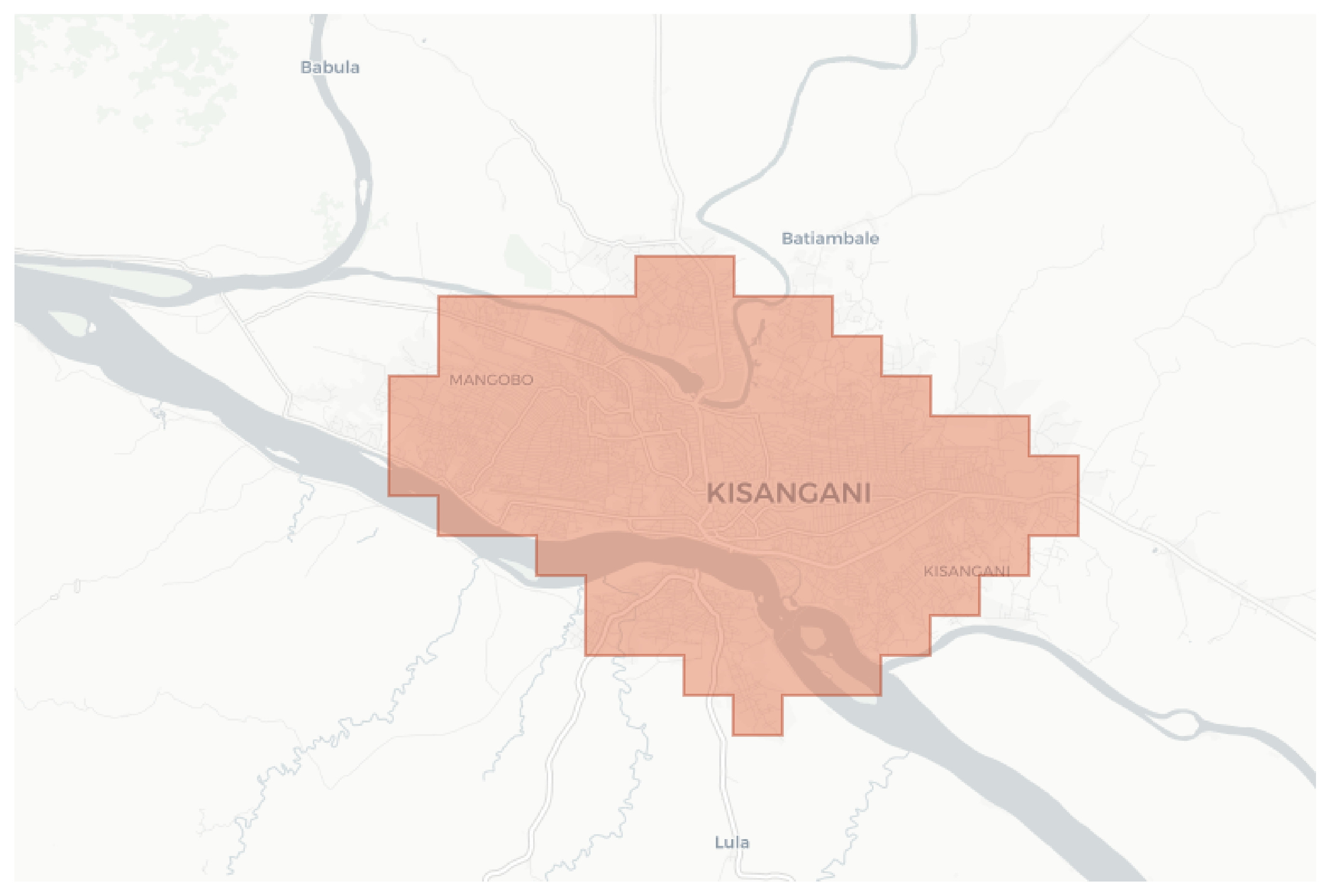 Kisangani geographic map