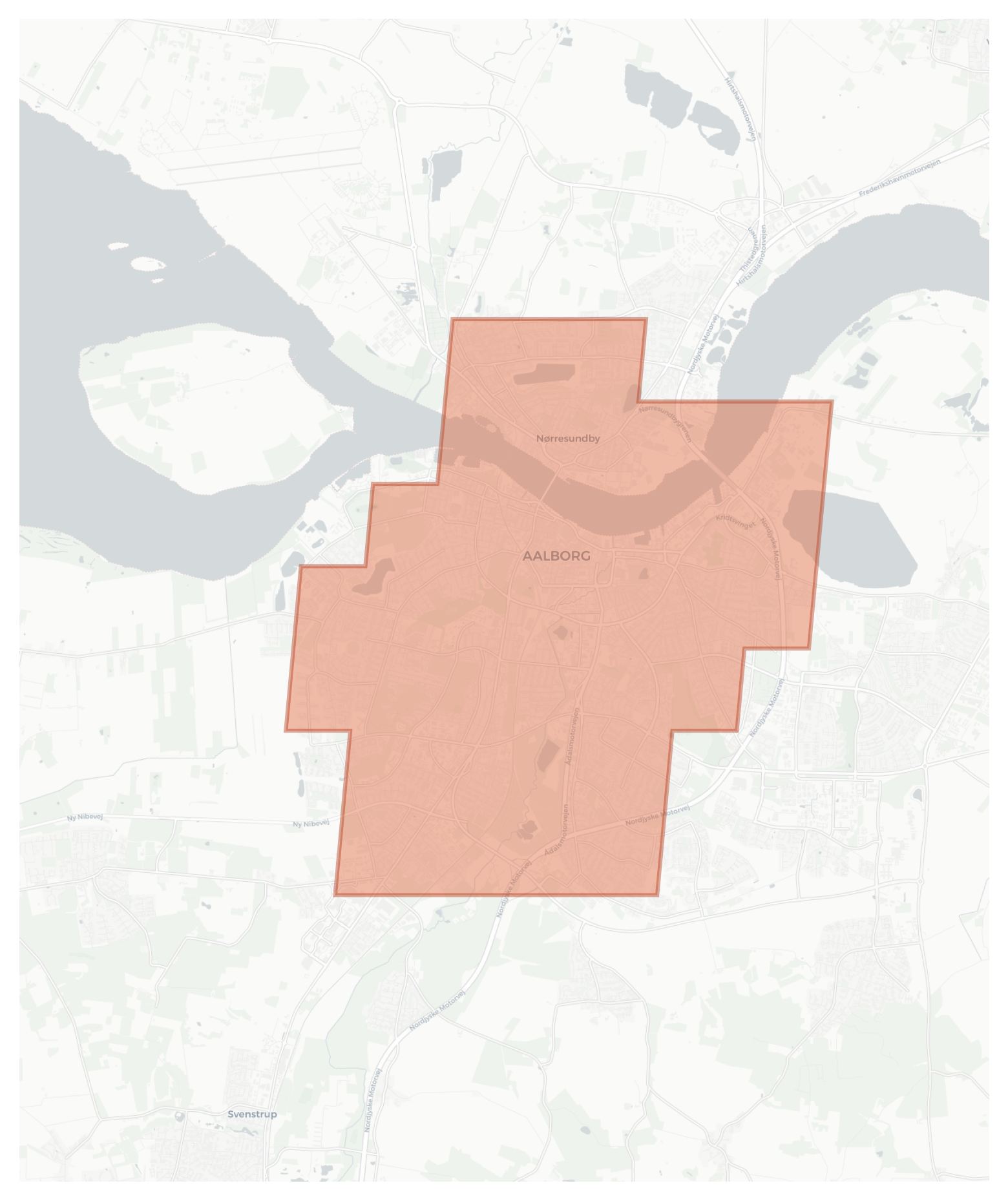 Aalborg geographic map