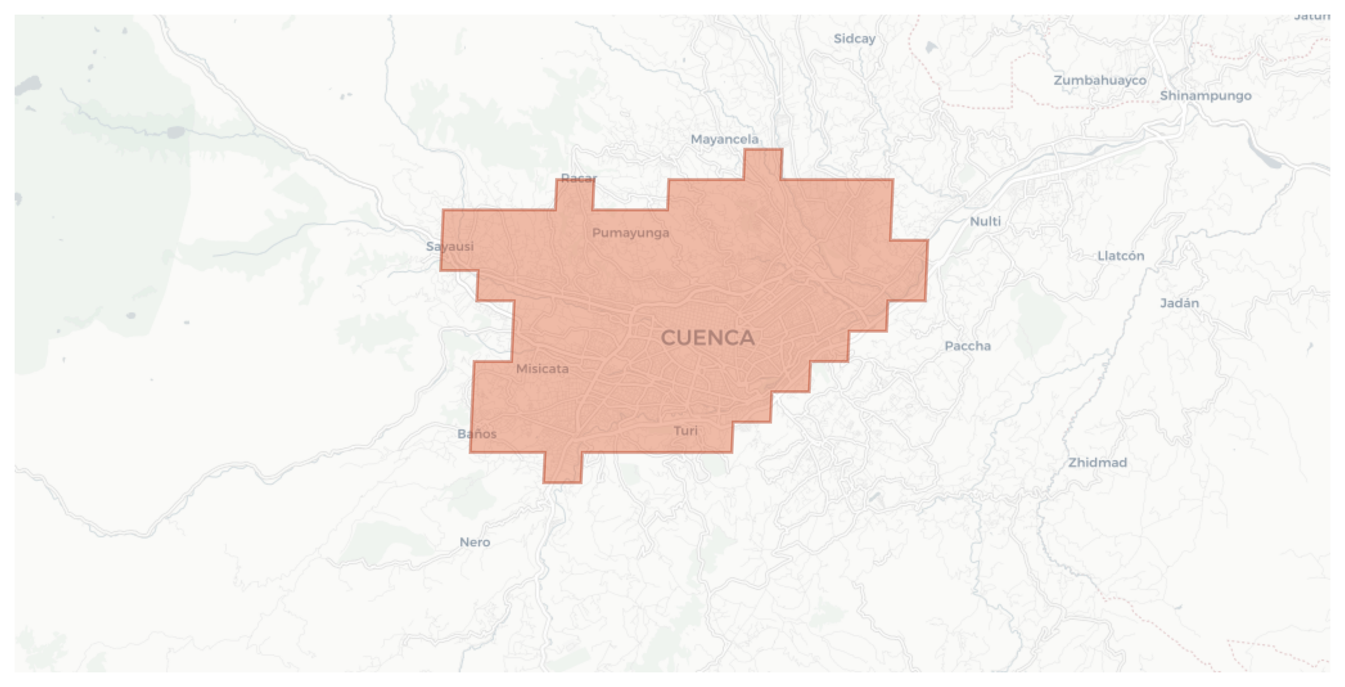Cuenca geographic map