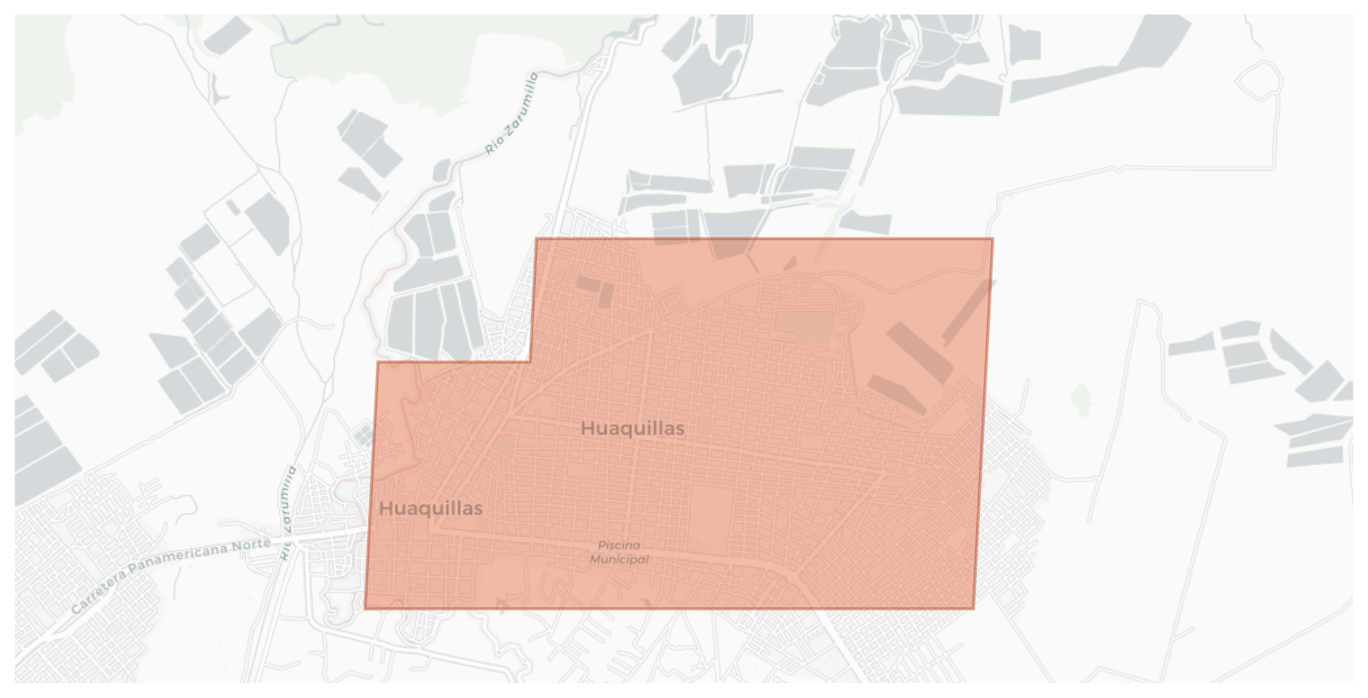 Huaquillas geographic map