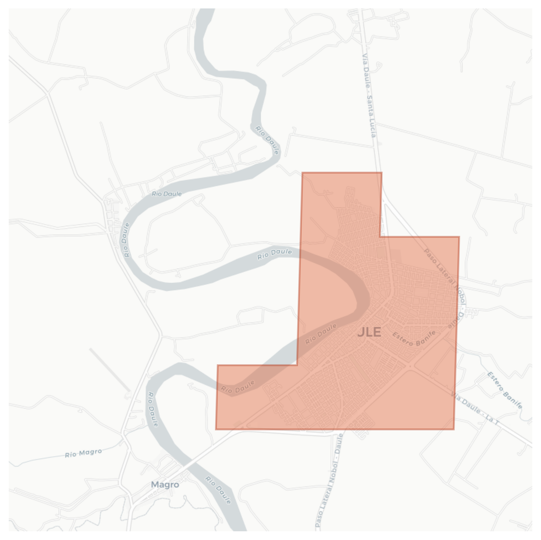 Daule geographic map